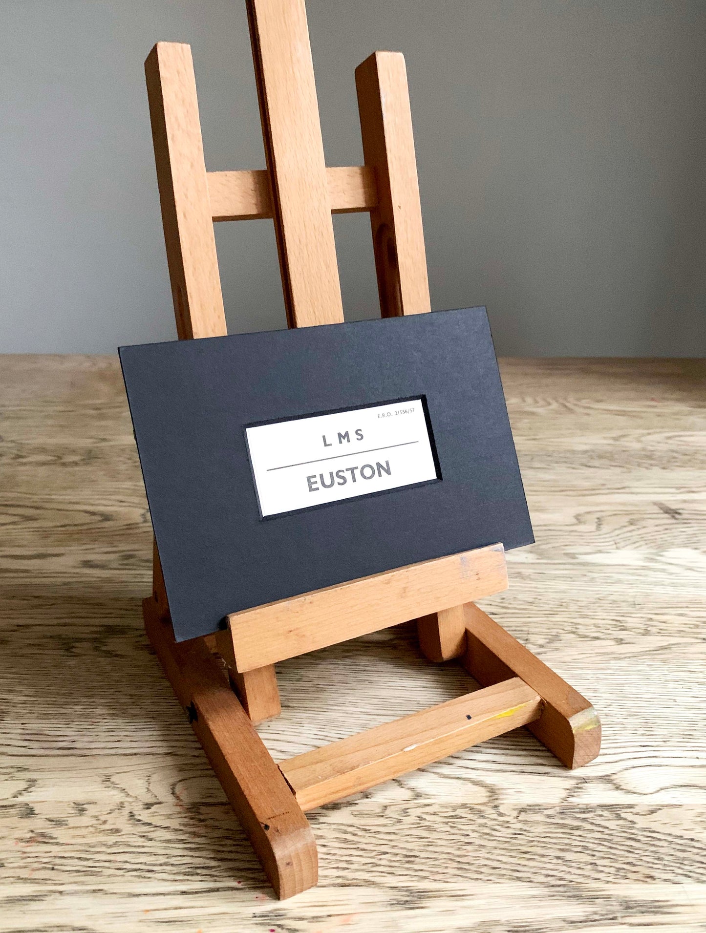 Vintage 'Brighton' Paper Luggage Label / Mounted & Matted - 6x4in / 15x10cm