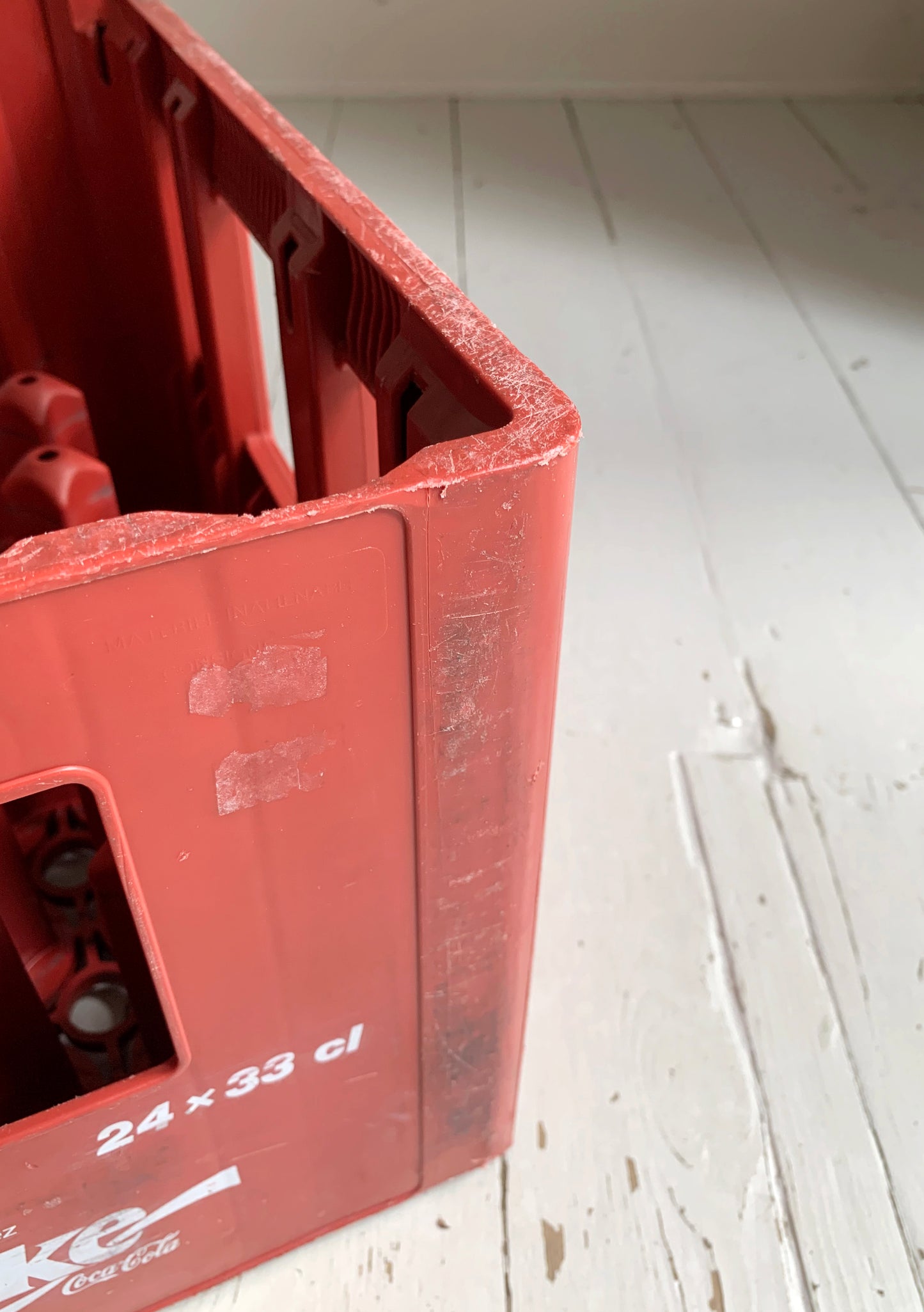 Vintage French Coca Cola / Coke Red Stacking Bottle Crate. Dated 1994