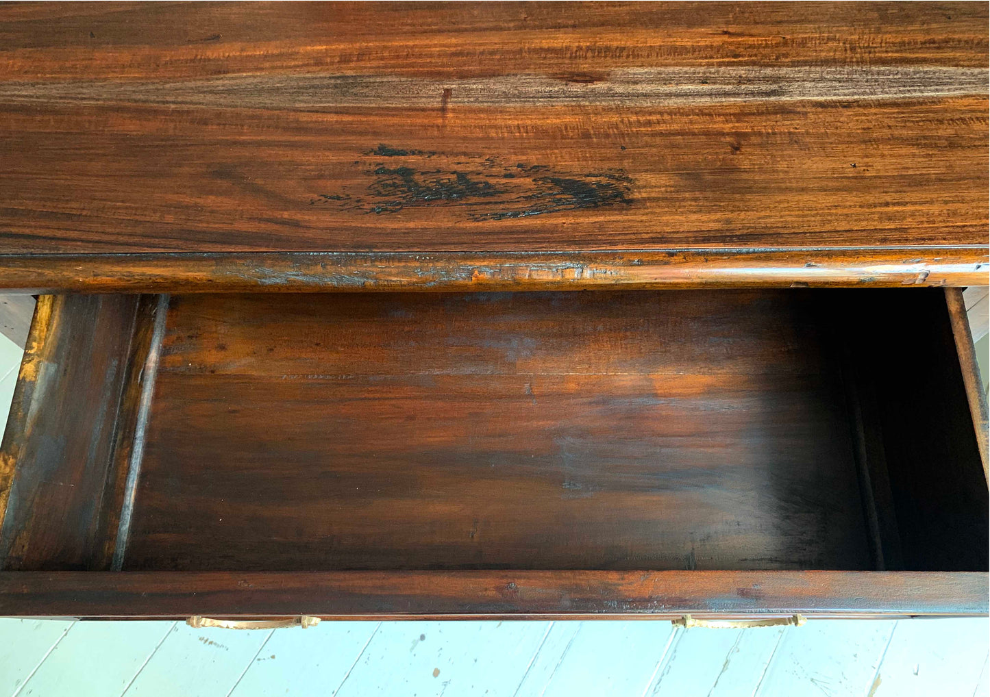 Antique Georgian Two Over Four Mahogany Chest Of Drawers