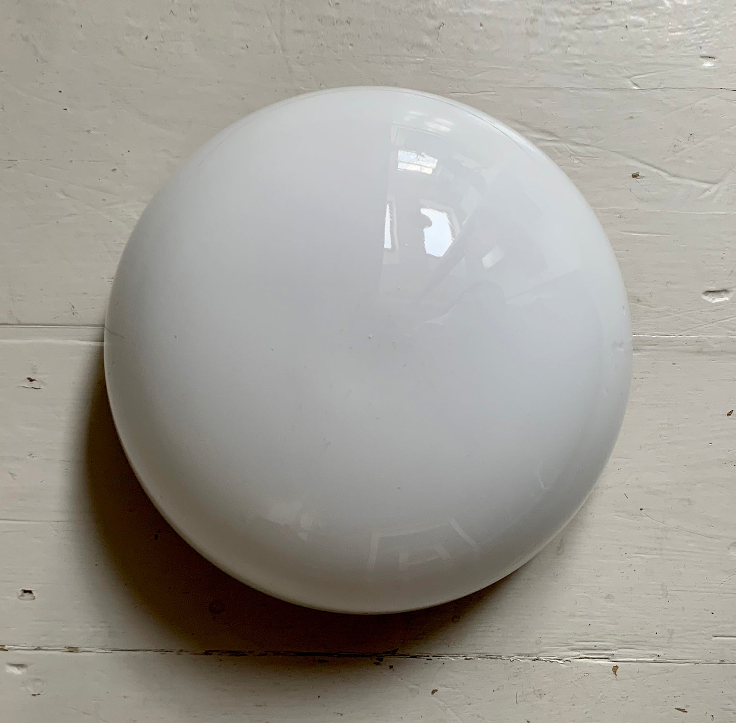 Vintage French Opaline 1960s / 70s Round Dome Ceiling/Wall Light Shade