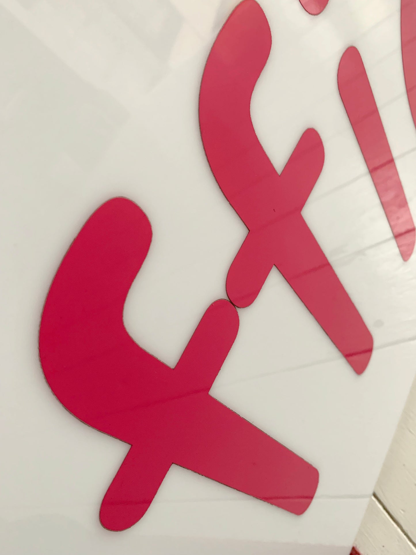 Large Original Kentish Town Forum HMV BOX OFFICE venue signage opaque Perspex