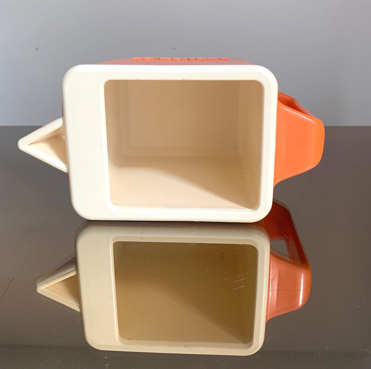 Vintage Orange Plastic French Carafe, Jug 'Pernod 45' - Rare Find!