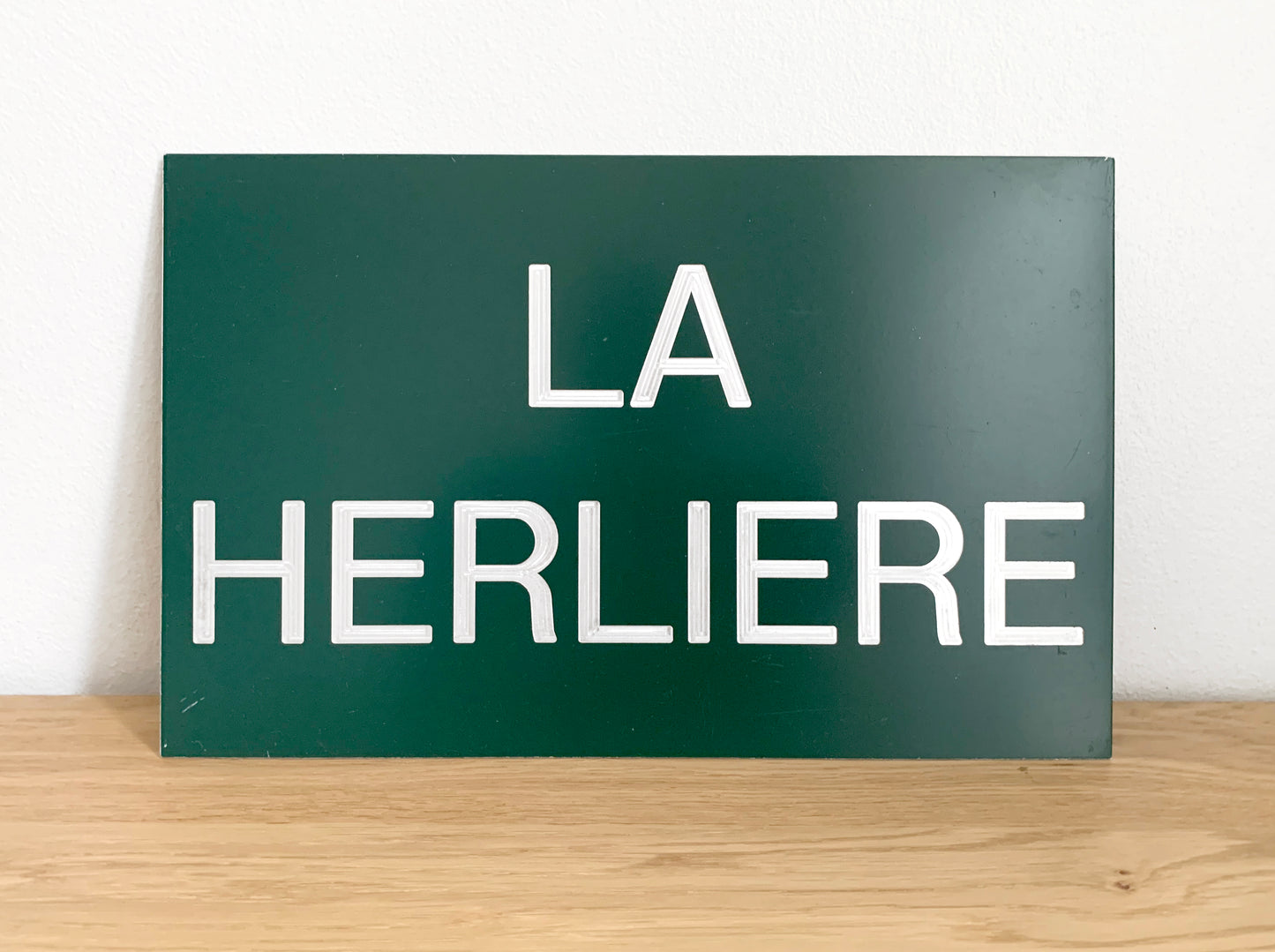Rare French Town Sign 'La Herliere' / Small French Village