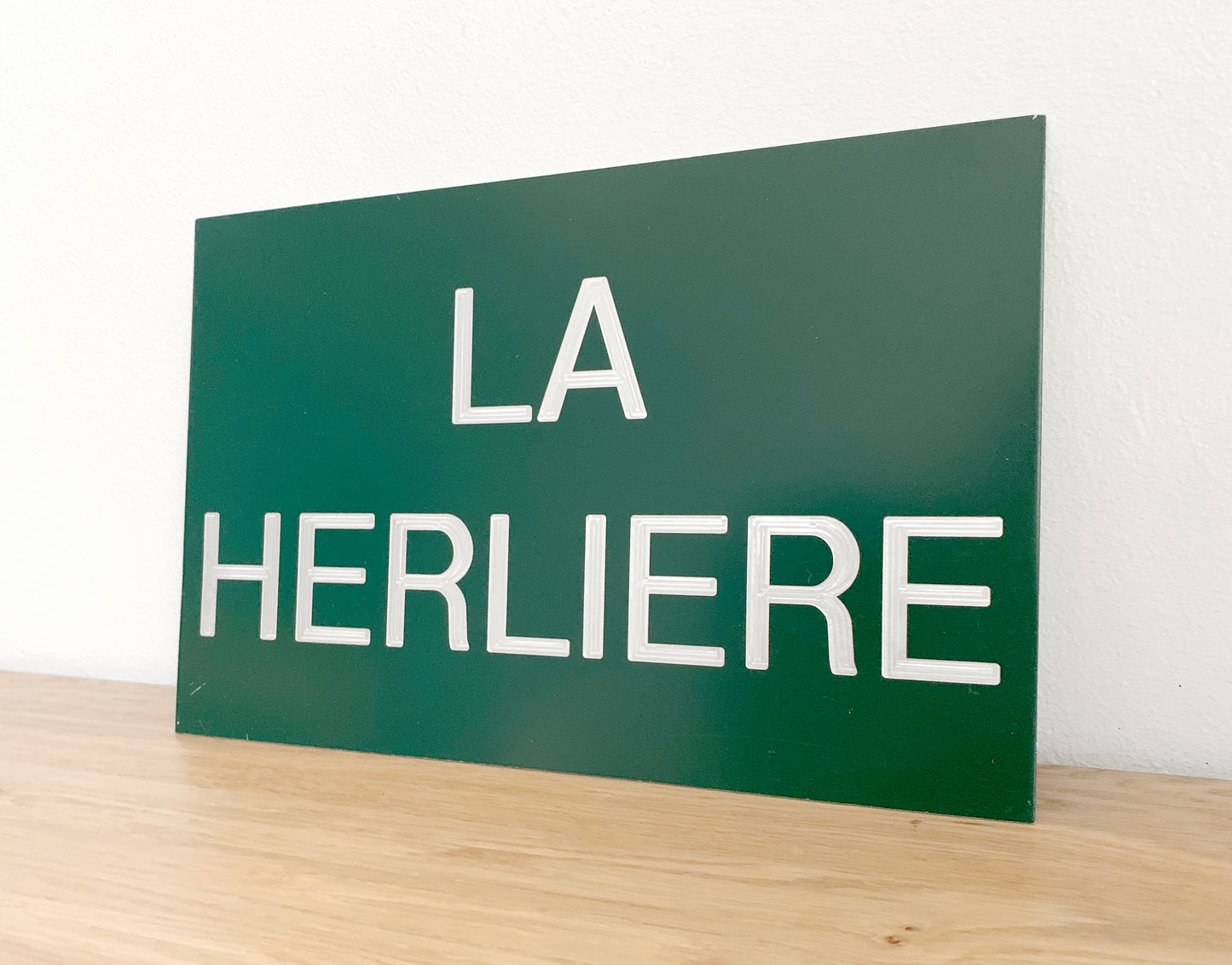 Rare French Town Sign 'La Herliere' / Small French Village