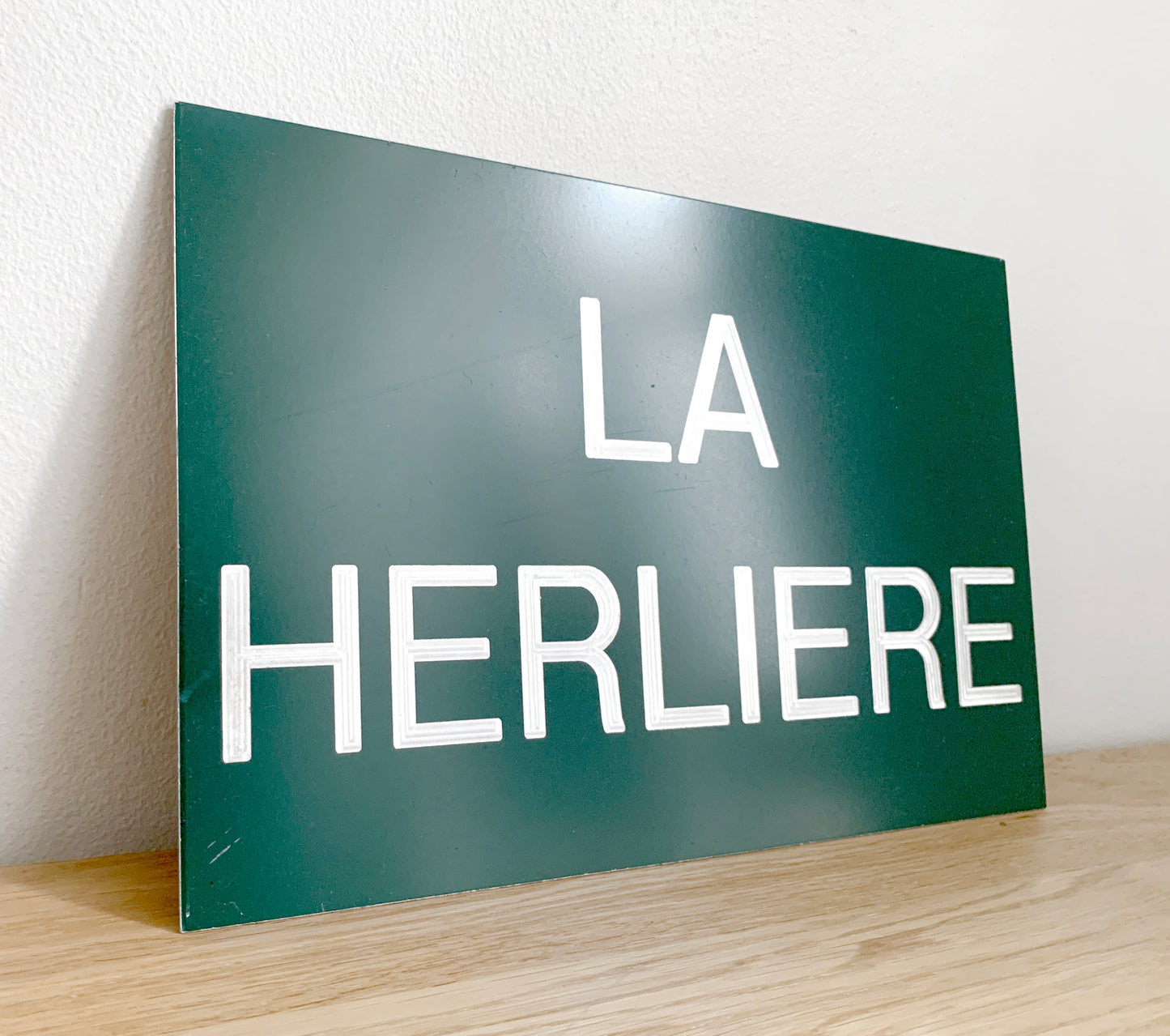 Rare French Town Sign 'La Herliere' / Small French Village