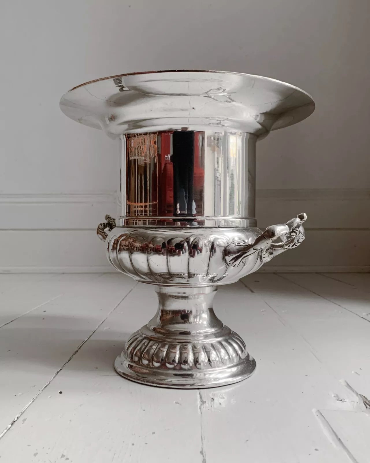 Vintage Silver Plated Champagne, Wine Cooler. Georgian, (Roman, Greek) Urn Style