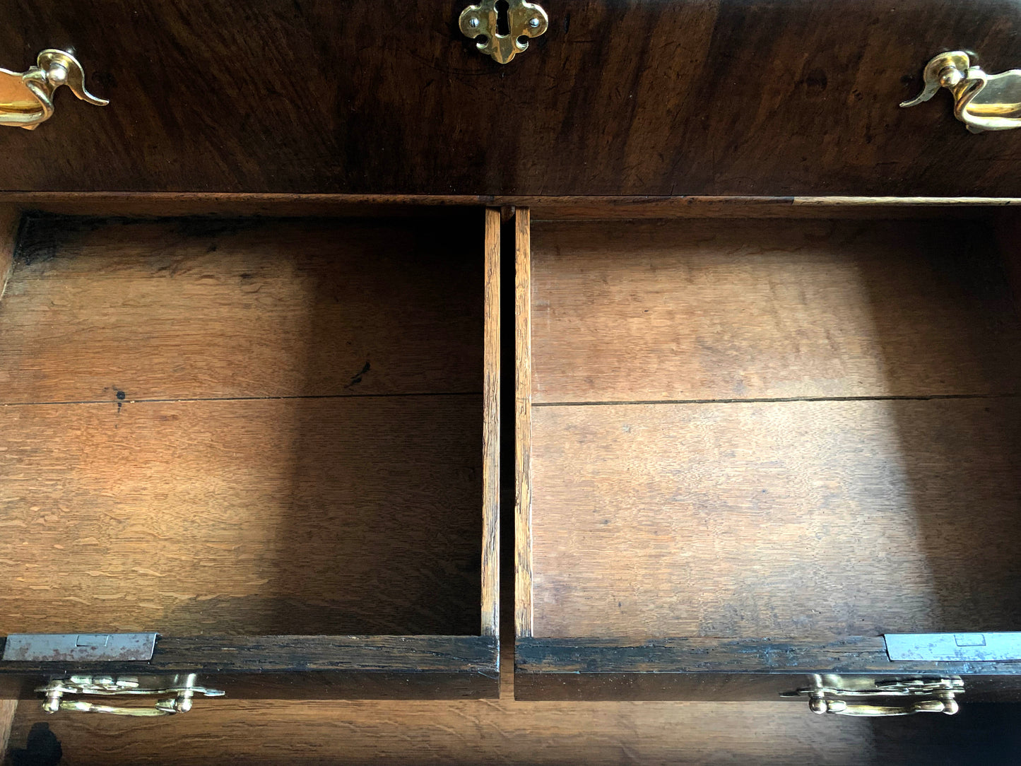 Stunning Antique Oak Four Drawer Chest of Drawers on Jacobean Style Stand