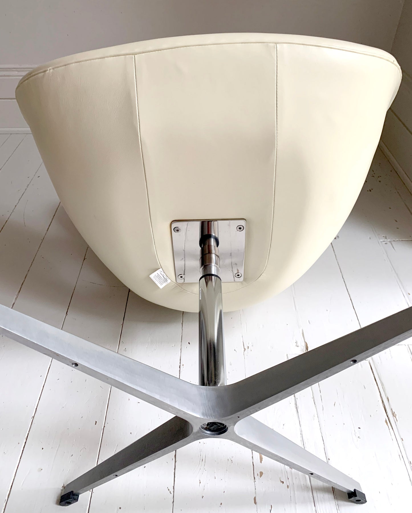 Swan Chair Replica in the style of the 1958 Arne Jacobson Chair in Cream