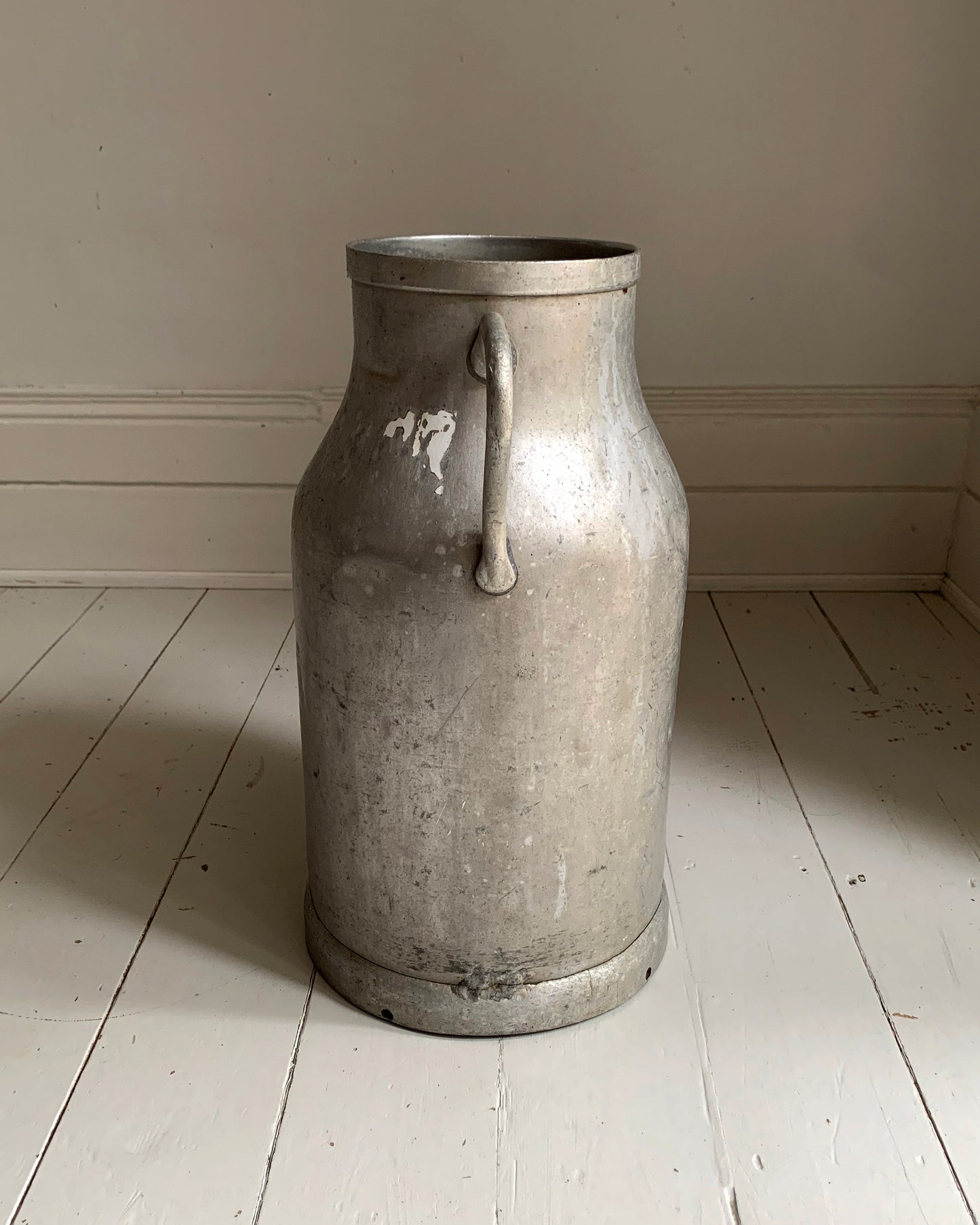Vintage French Galvanised Aluminium Milk Churn / Planter - 20 litres