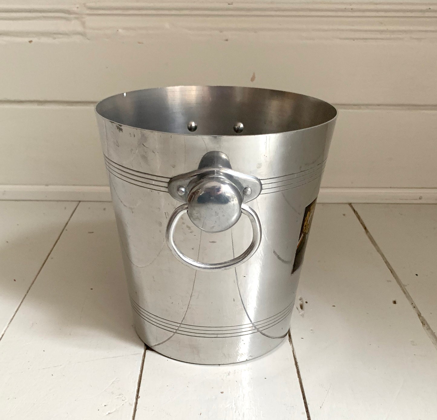 Vintage French Mailly Champagne Aluminium Ice Bucket
