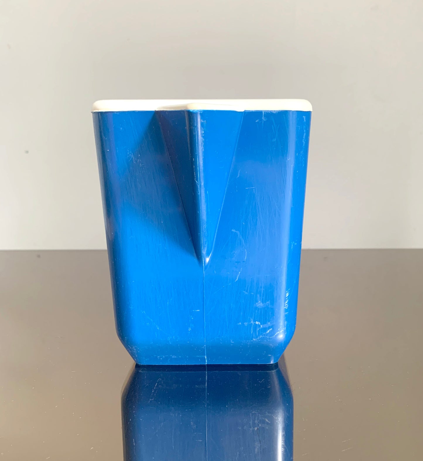 Vintage Blue Plastic French Pastis Carafe, Jug 'Pastis 51 Anisette'