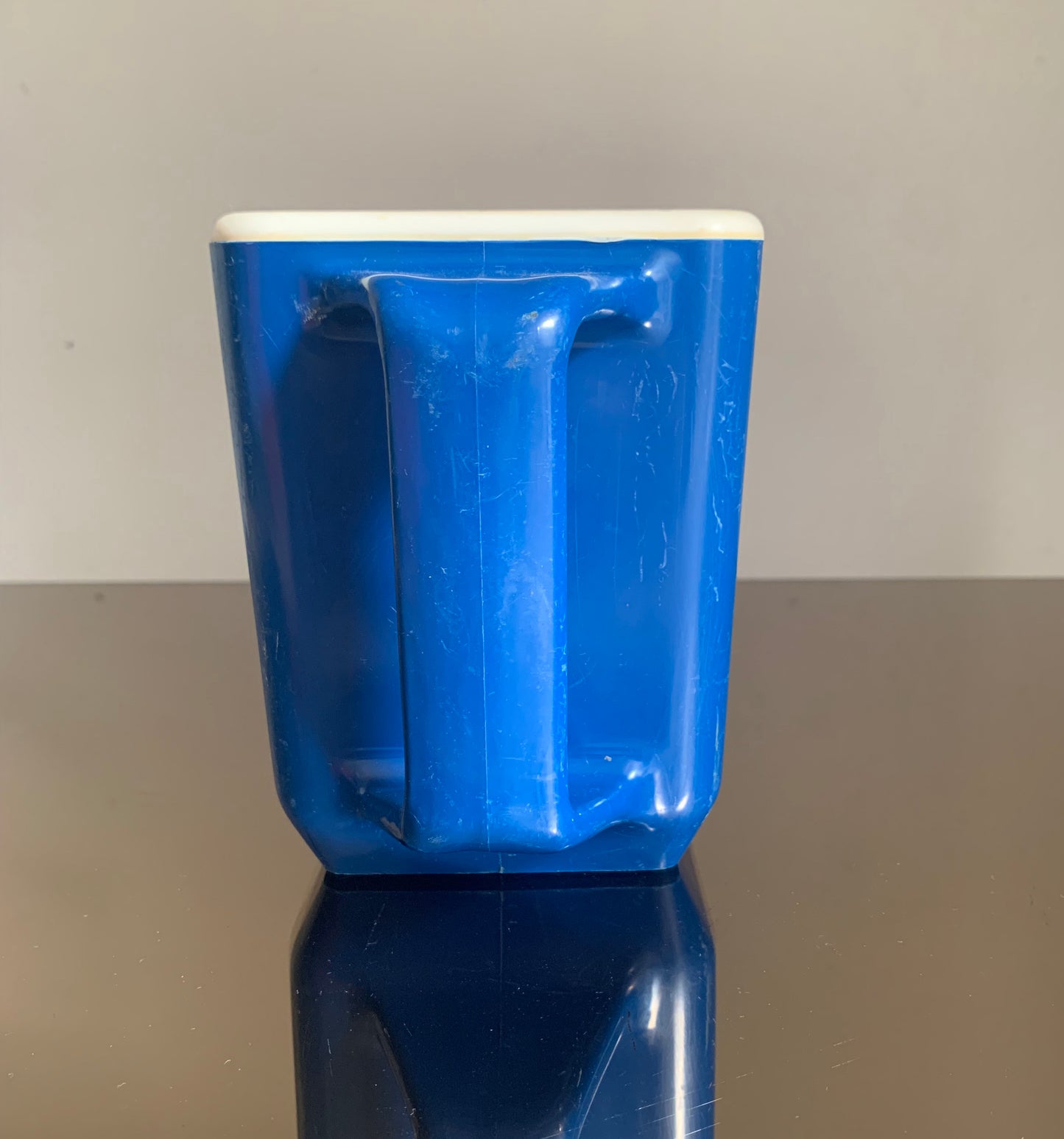 Vintage Blue Plastic French Pastis Carafe, Jug 'Pastis 51 Anisette'