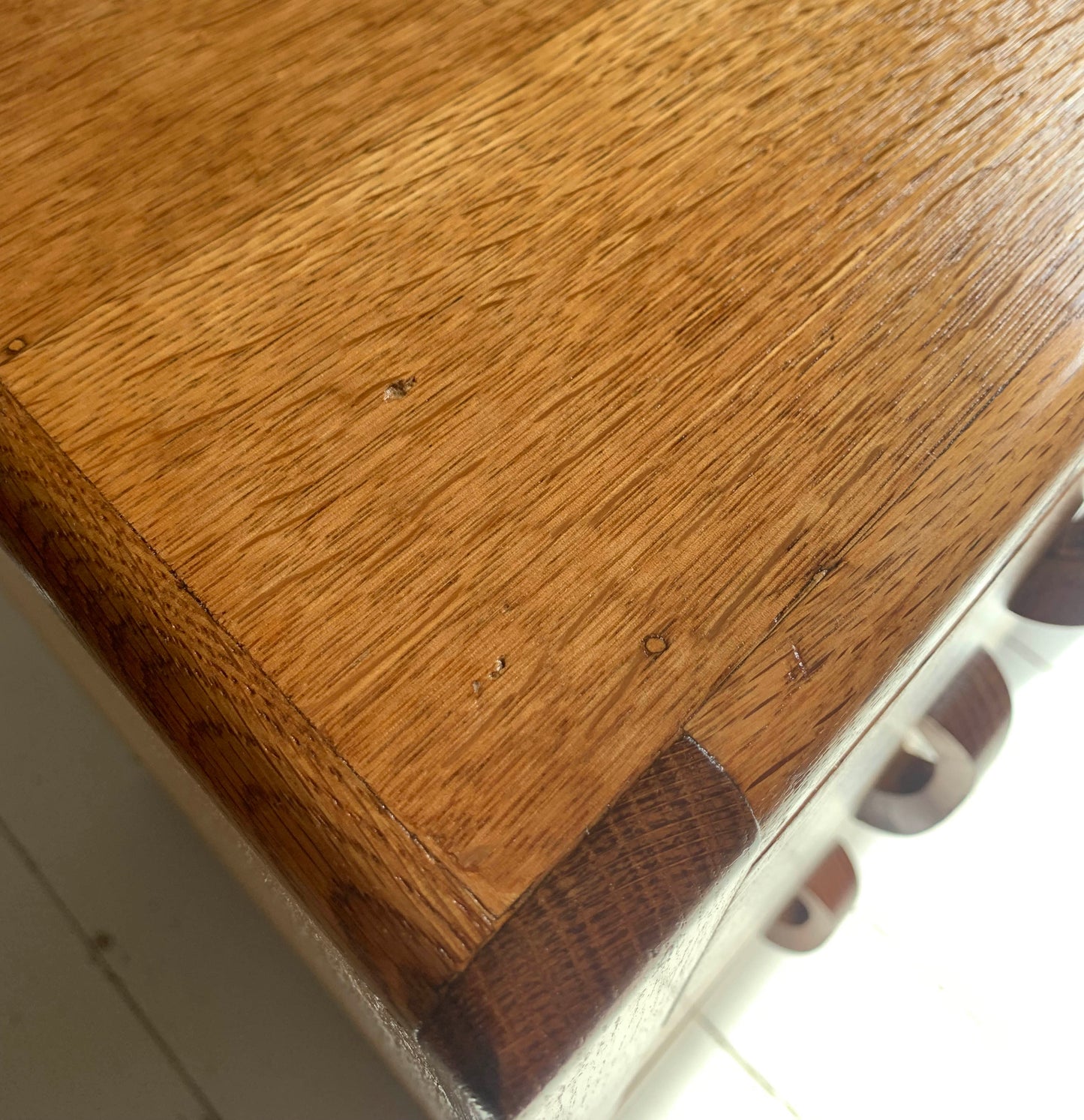 Vintage Mid Century Oak Three Drawer Chest of Drawers, Beautiful Detailing