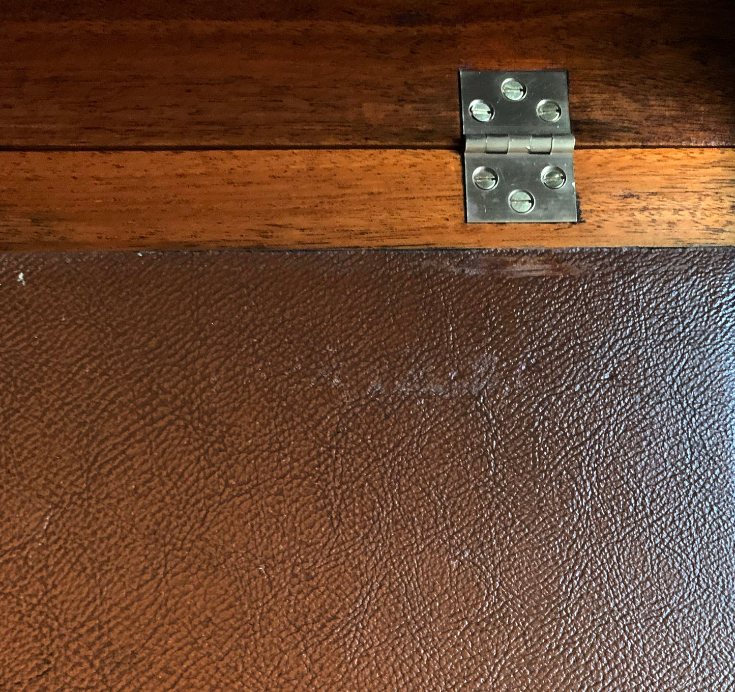 Stunning Mid Century Oak Bureau / Writing Desk, Brass Handles, Possibly MoD