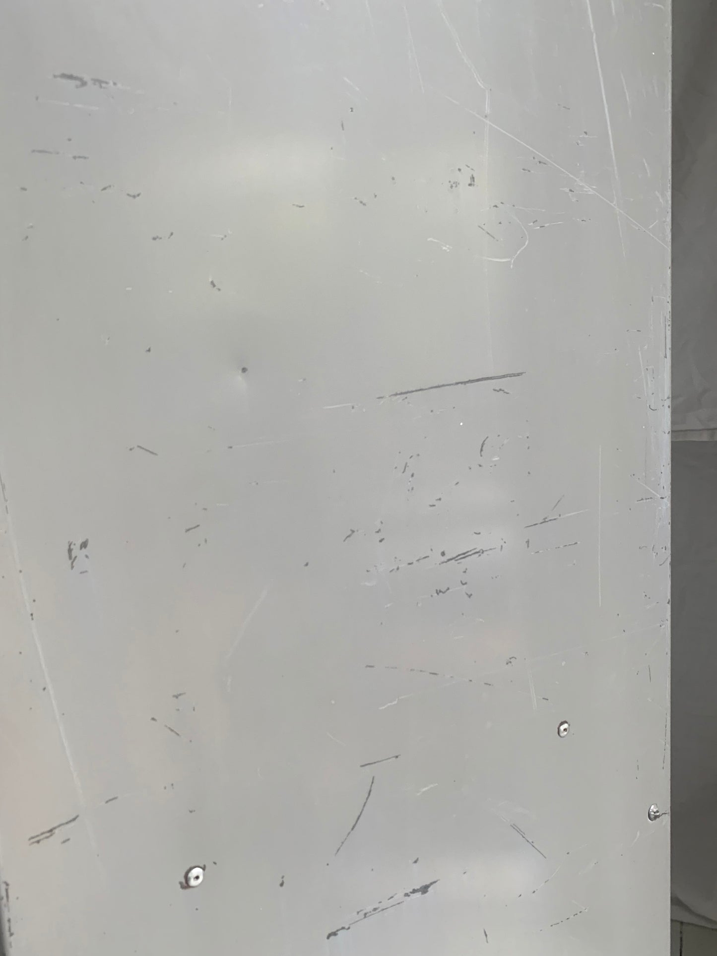 Vintage Tall Grey Metal Locker / Filing Cabinet with Four Shelves