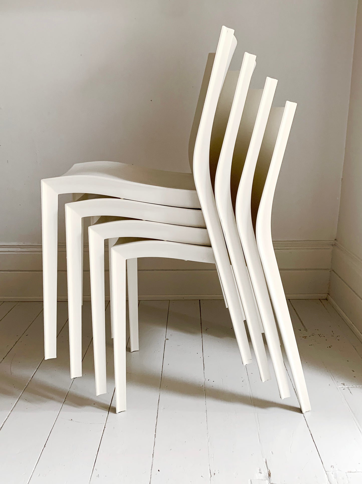 4 x Philippe Starck 'Slick-Slick' Chairs For XO / Stacking Chairs / Excellent Condition / 1990's