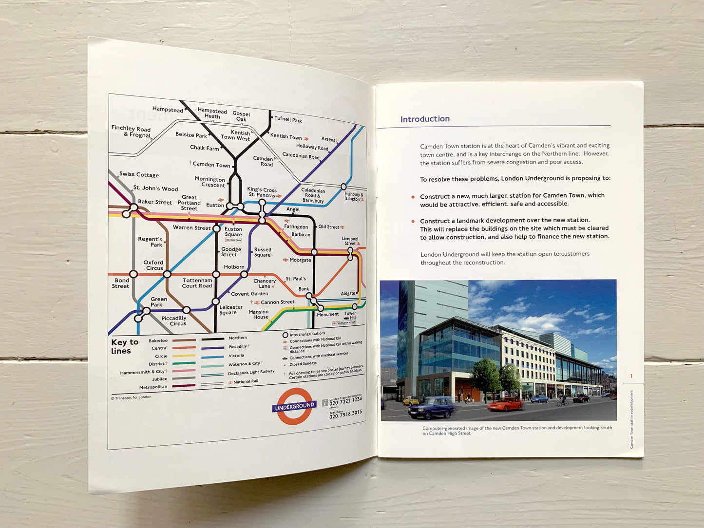 Camden Town Station Development Brochure From Dec' 2000 / London Underground