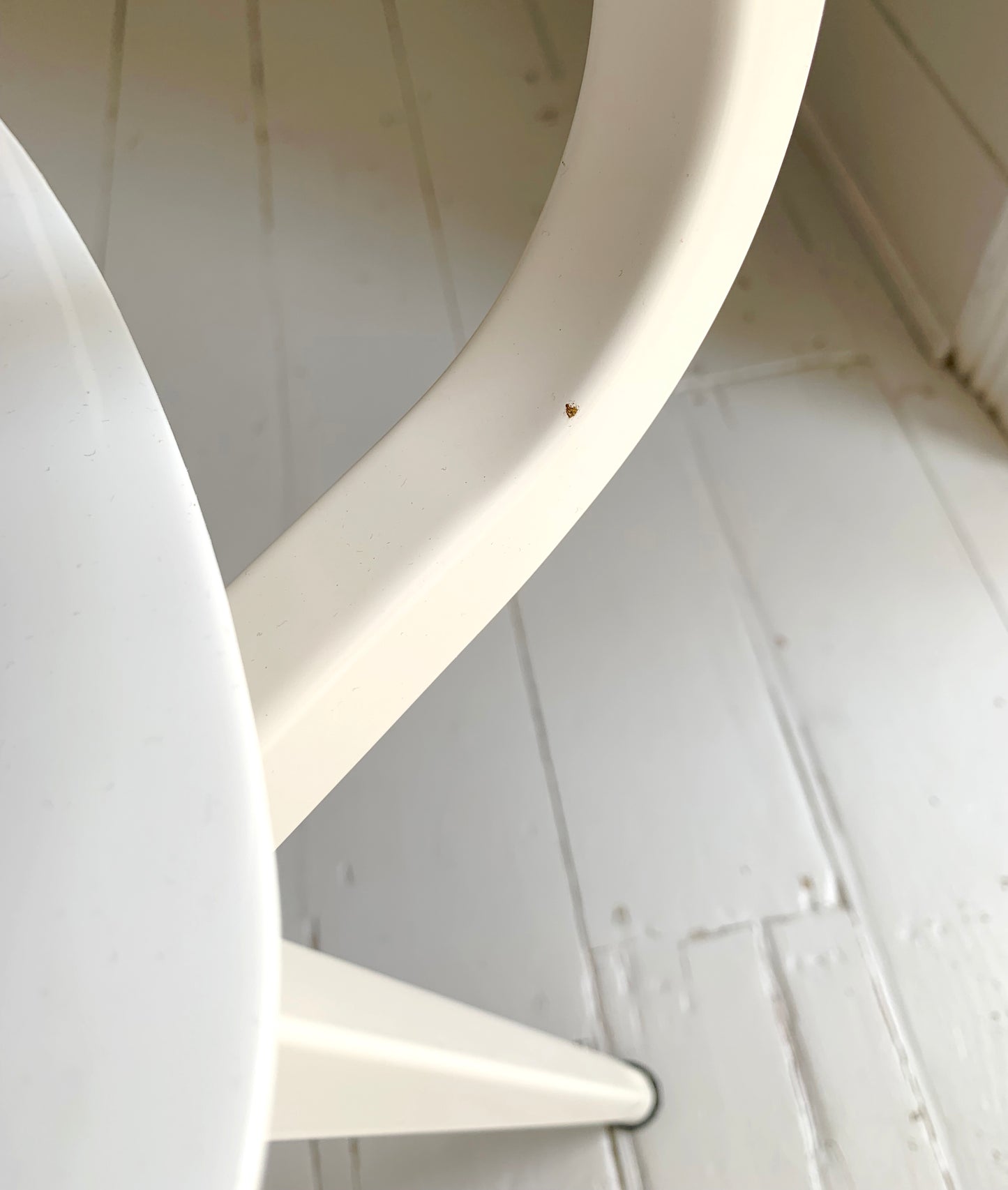 A Pair of Friso Kramer for Ahrend 'Revolt' White High Gloss Dining Chairs