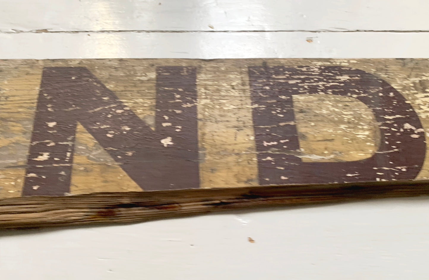 Genuine GWR (?) Part Wooden Destination Board / London - Llandudno (?)