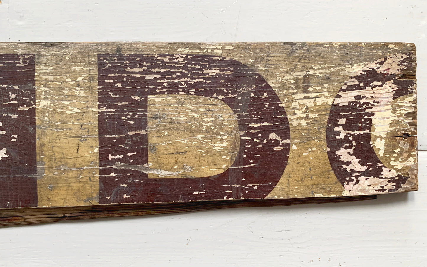 Genuine GWR (?) Part Wooden Destination Board / London - Llandudno (?)