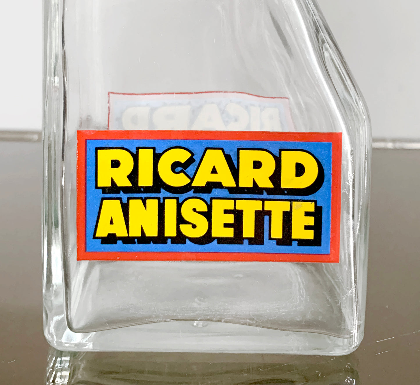 French Glass Pastis Carafe, Water Jug - 'Ricard Anisette'
