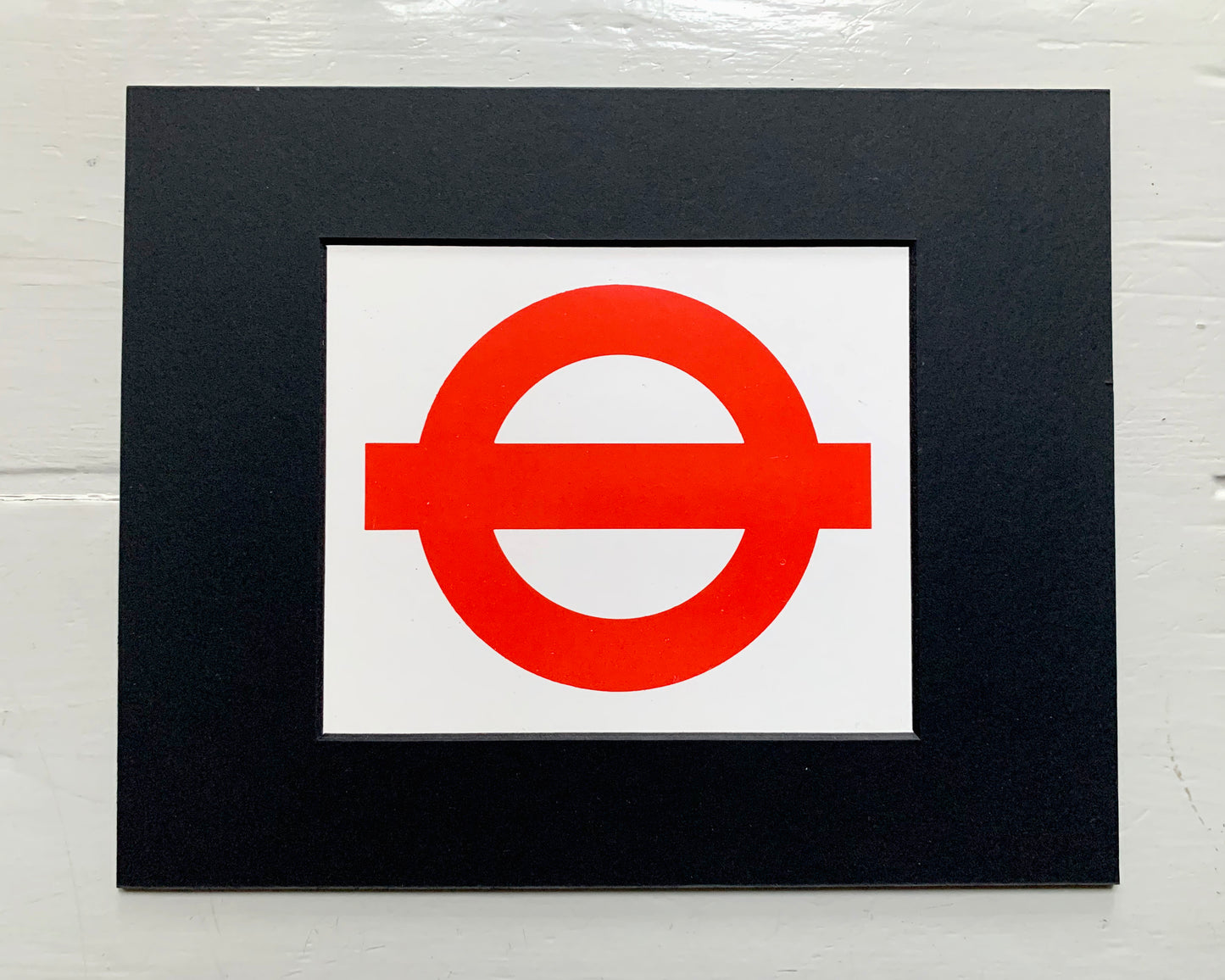 Genuine Vintage 'Central Line' Paper Roundel - 10x8in - Ready to Frame