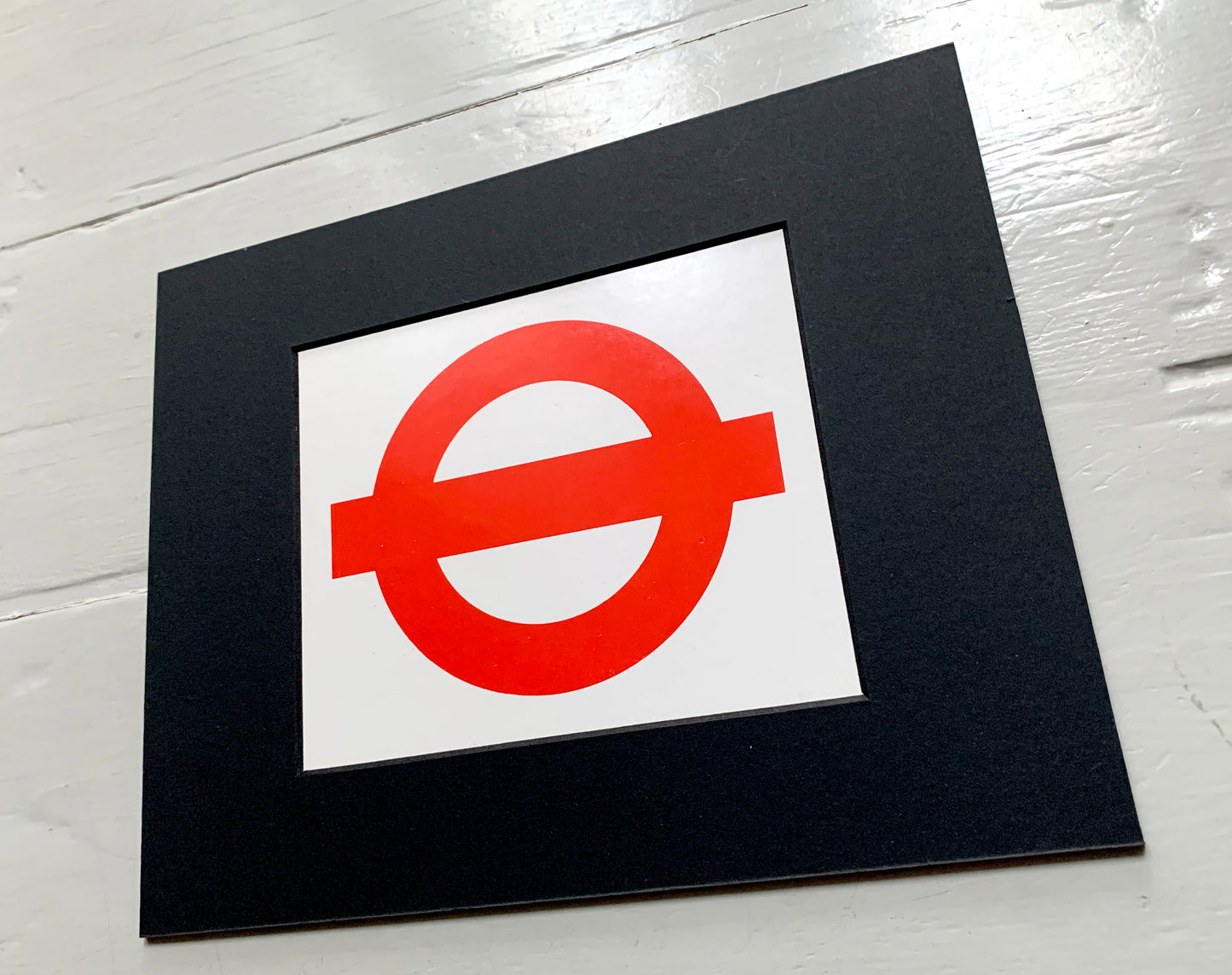 Genuine Vintage 'Central Line' Paper Roundel - 10x8in - Ready to Frame