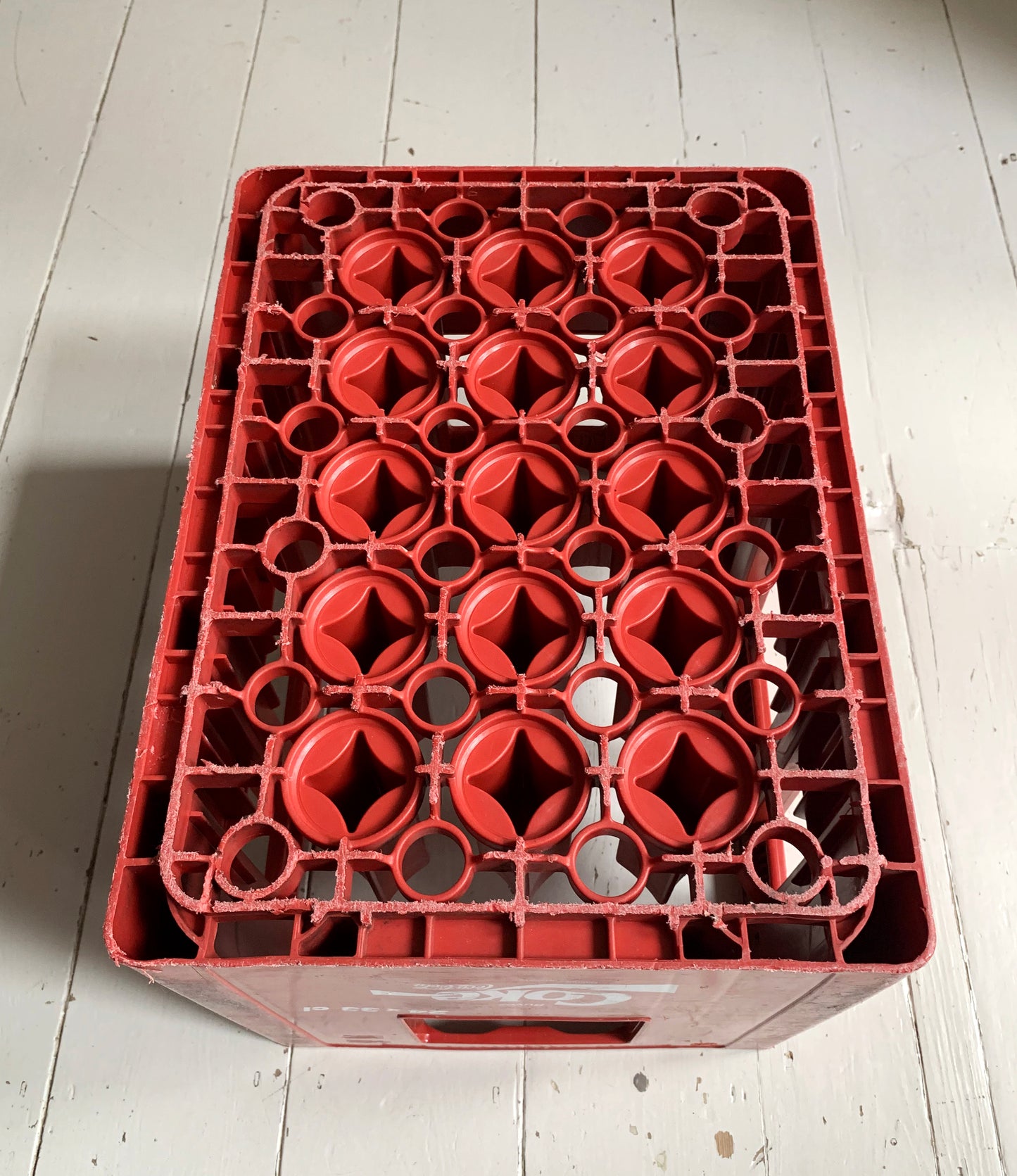 Vintage French Coca Cola / Coke Red Stacking Bottle Crate. Dated 1994