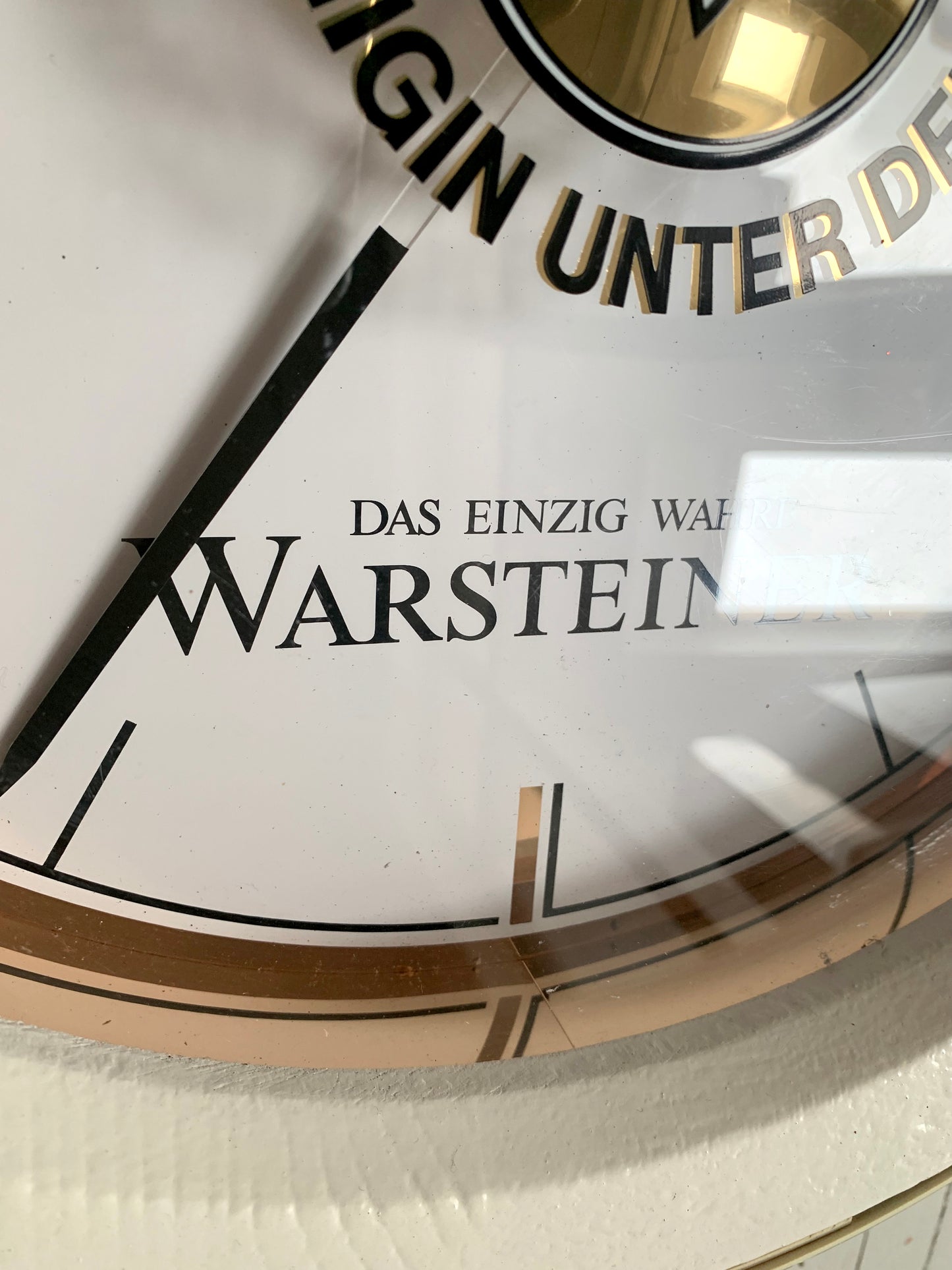 Rare Promotional Clock For 'Warsteiner' - German Beer / Working Clock / Man Cave