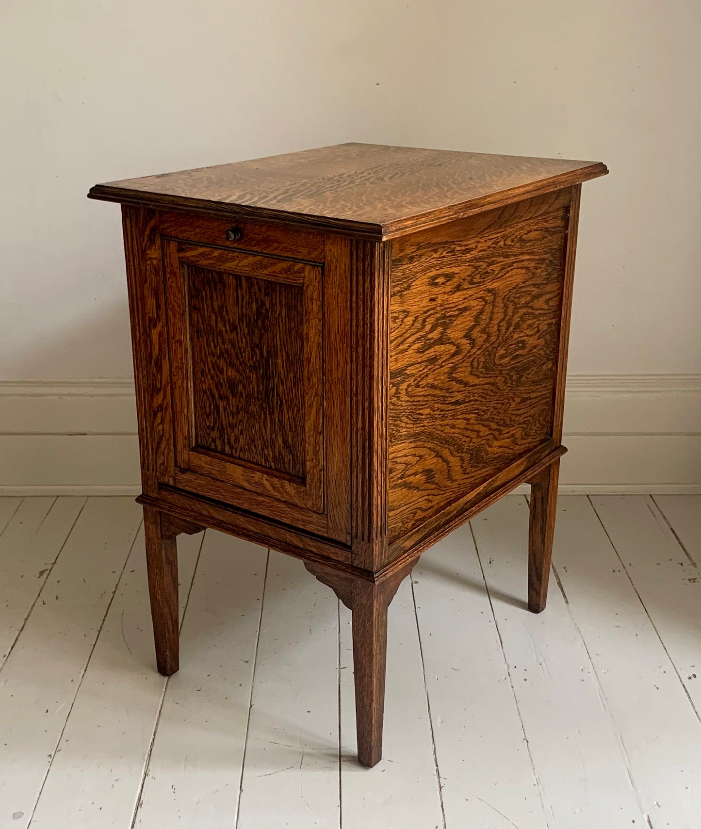 1930s Oak Filing Cabinet with Drop Down Front & Pull Out Filing - Barkingside