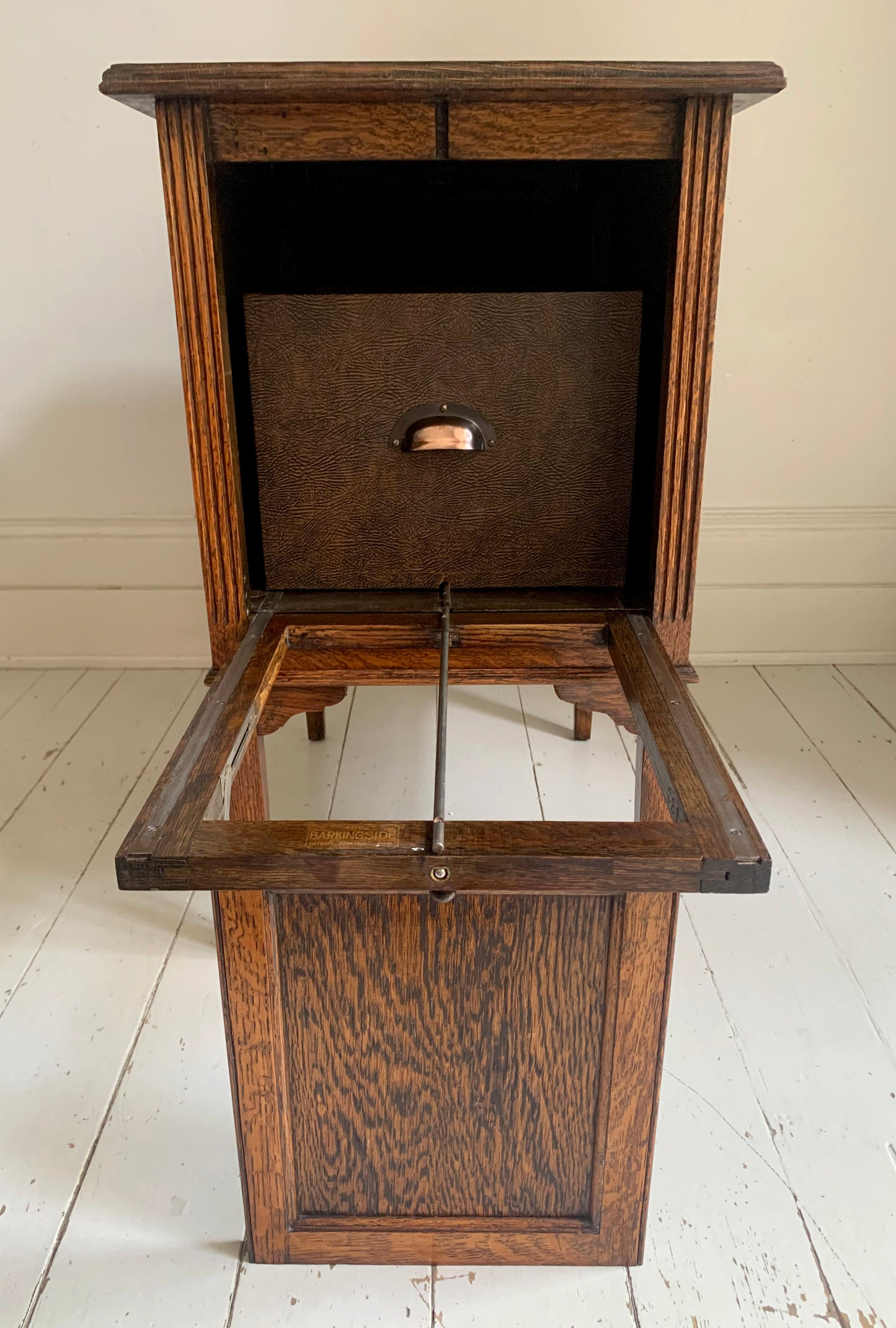 1930s Oak Filing Cabinet with Drop Down Front & Pull Out Filing - Barkingside