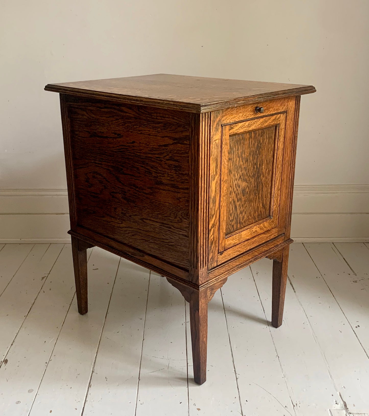 1930s Oak Filing Cabinet with Drop Down Front & Pull Out Filing - Barkingside