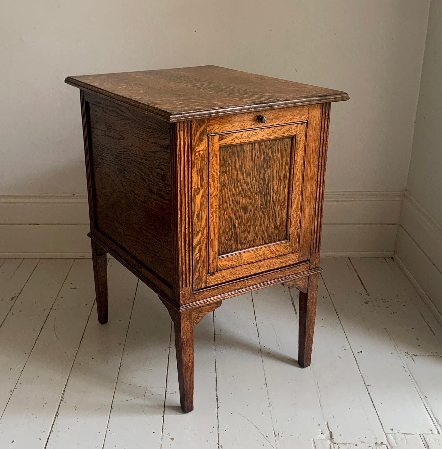 1930s Oak Filing Cabinet with Drop Down Front & Pull Out Filing - Barkingside