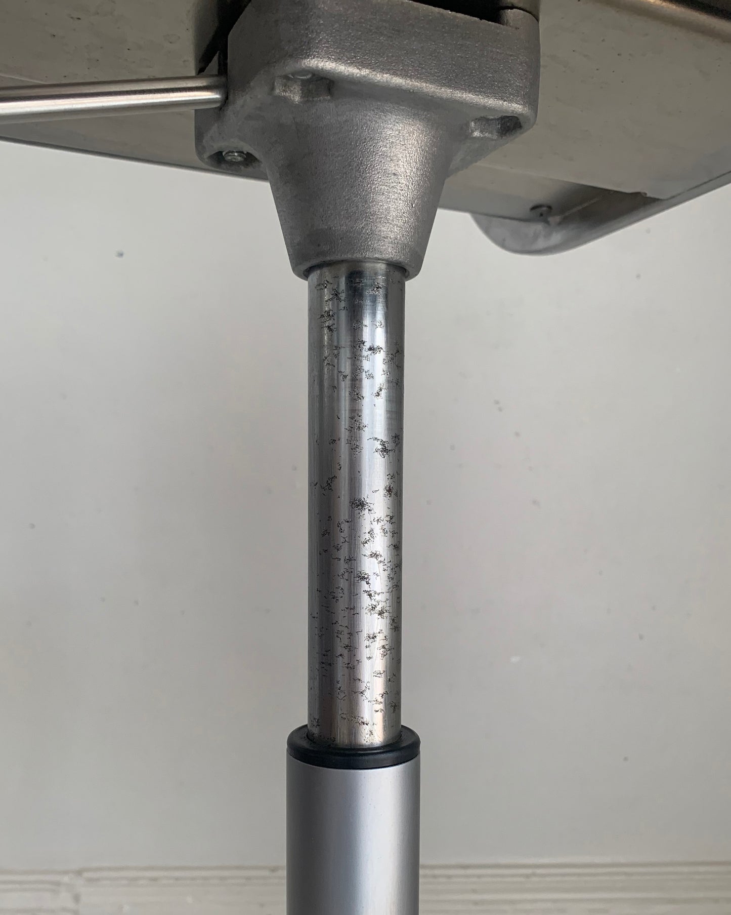 Lapalma Lem Stools x 2, Black Seat, Matt Chrome, Height Adjustable Bar Stools