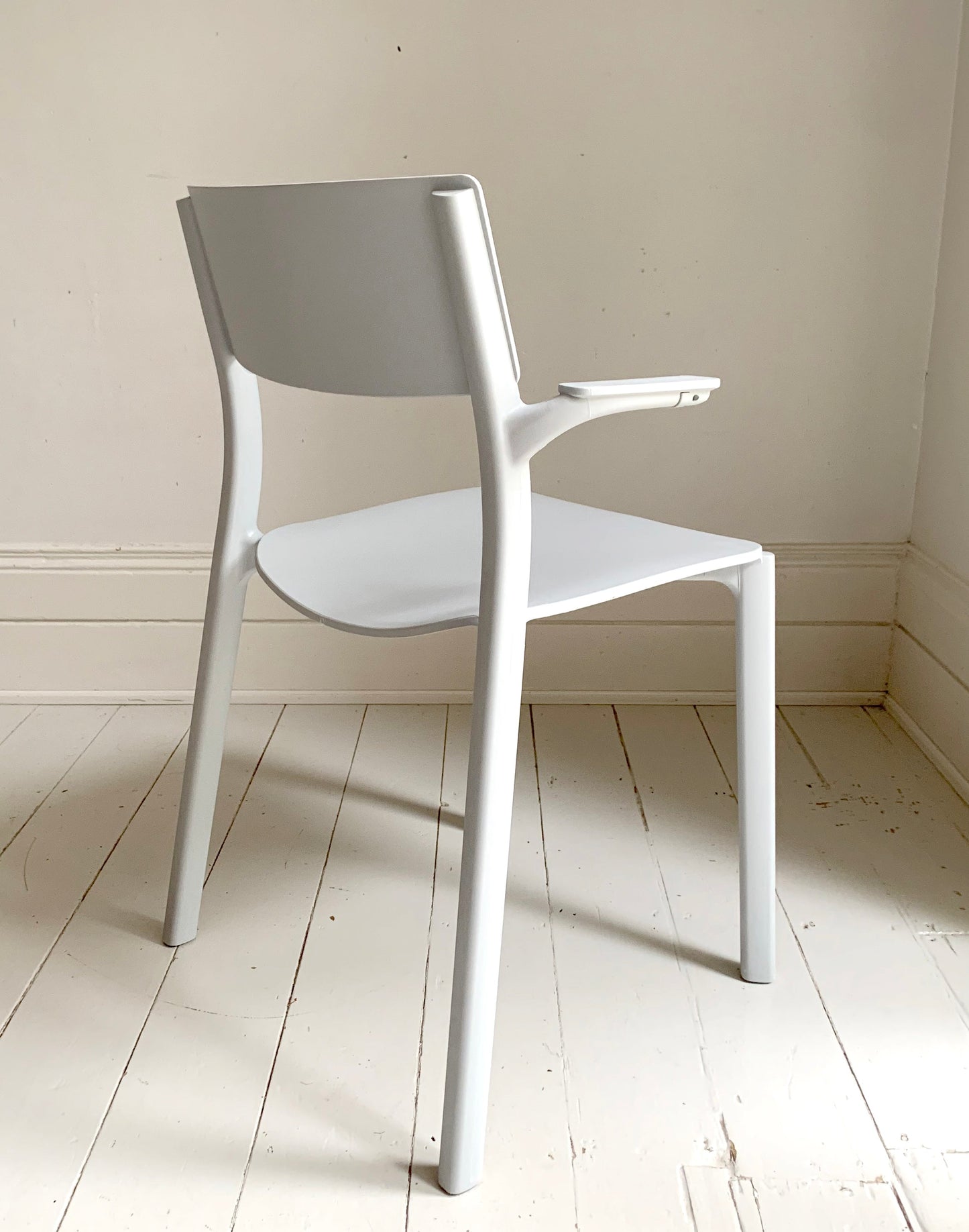 2 x IKEA Janinge Pale Grey Stacking Chairs Indoor / Outdoor, Excellent Condition