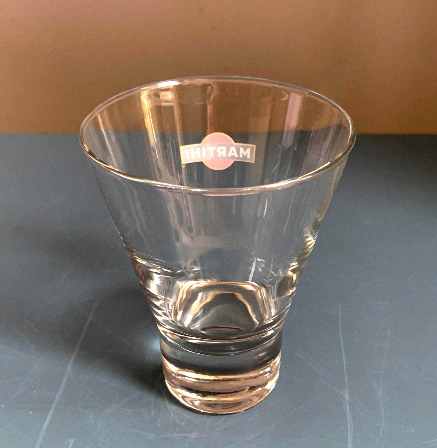 6 x Vintage Martini Conical Cocktail, Heavy Bottomed Tumblers / Glasses, Boxed