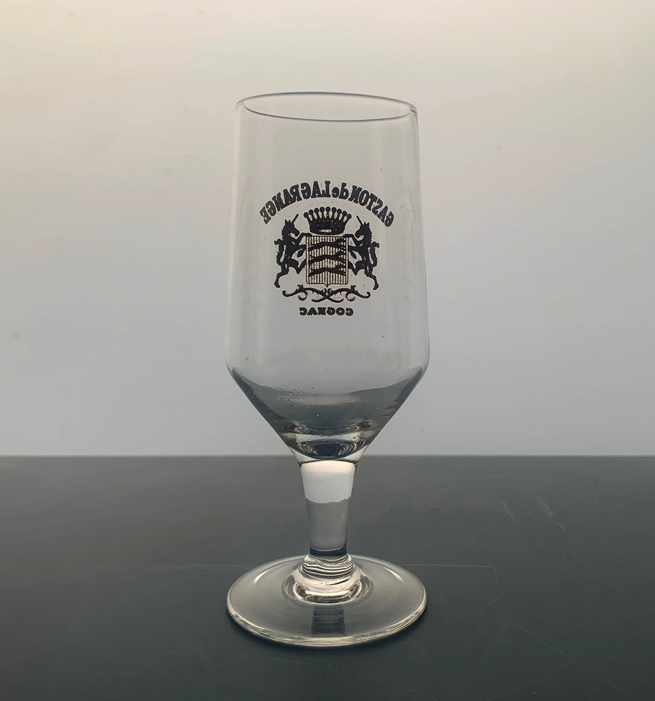 6 x Vintage French GASTON de LAGRANGE Cognac Stemmed Glasses