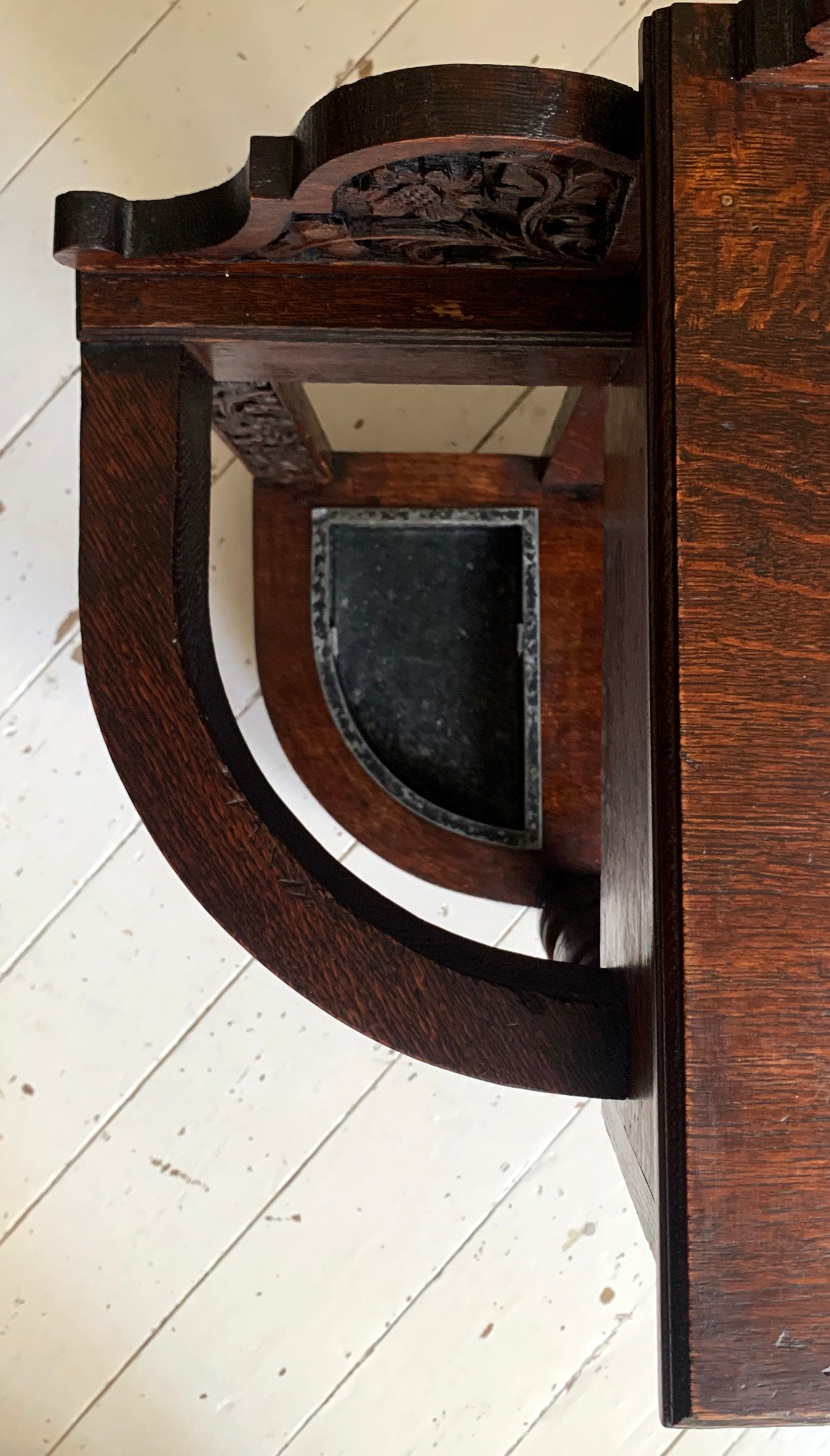 Stunning Antique Carved Oak Victorian Hallway Table / Umbrella Stick Stand