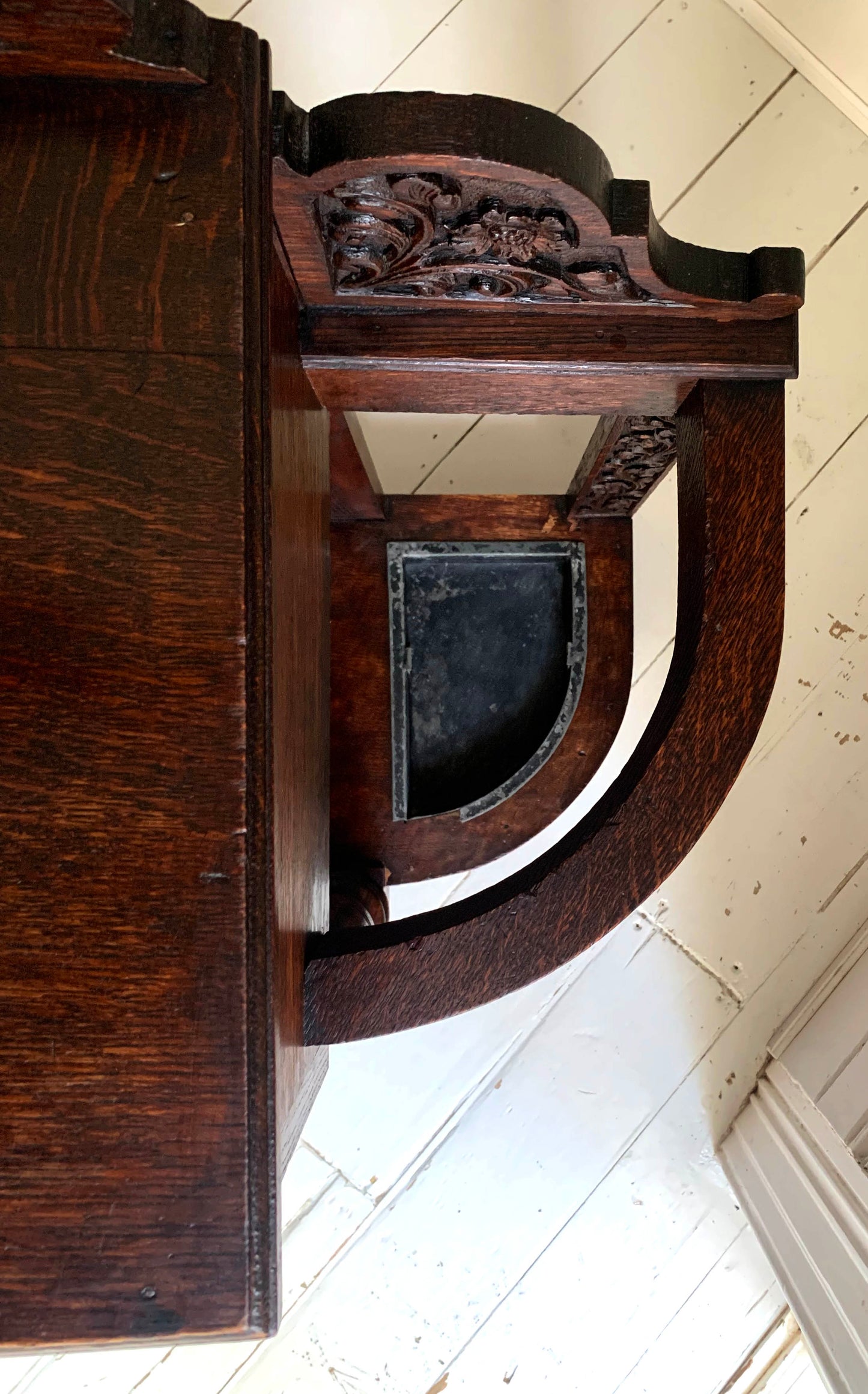 Stunning Antique Carved Oak Victorian Hallway Table / Umbrella Stick Stand