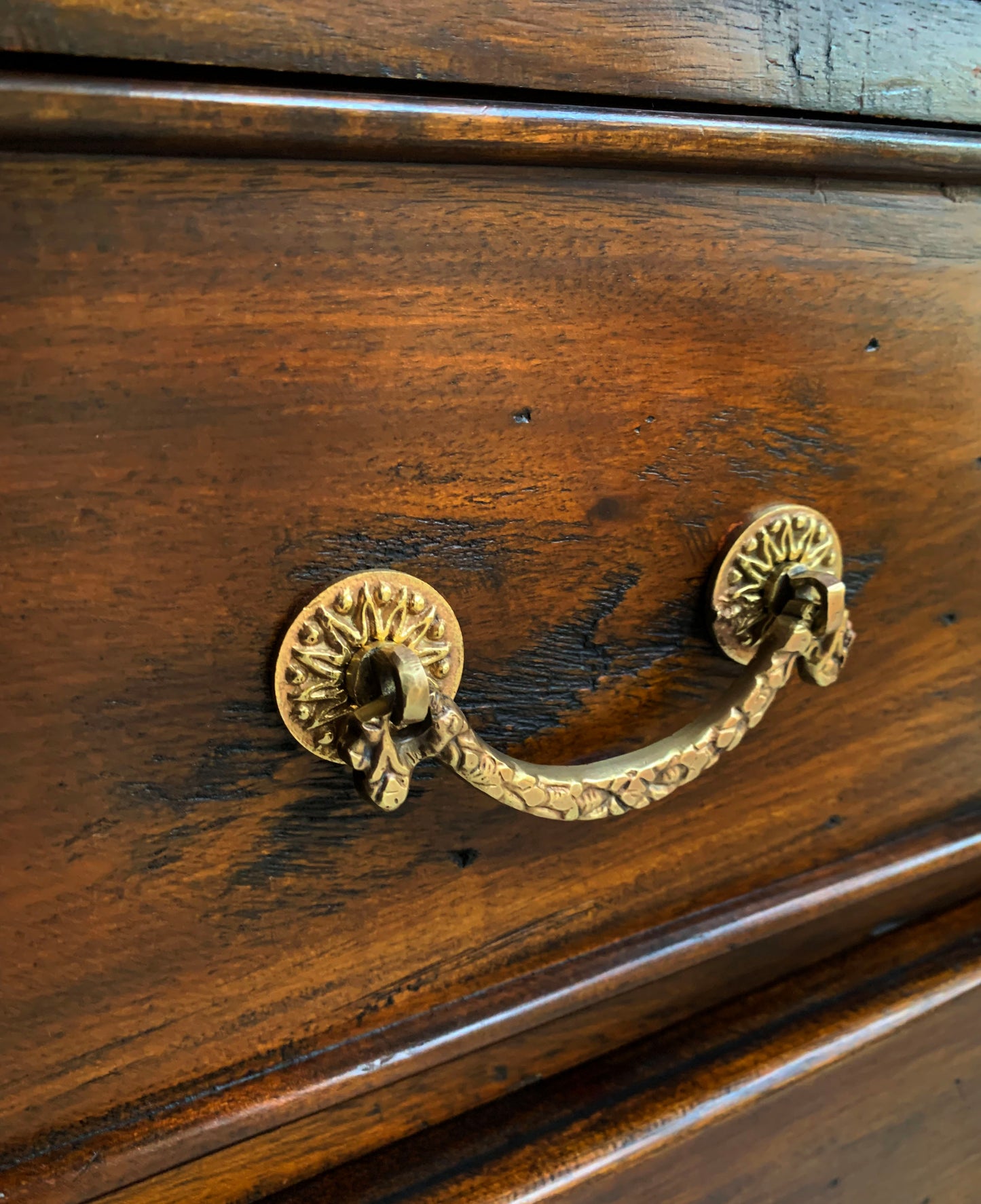 Antique Georgian Two Over Four Mahogany Chest Of Drawers