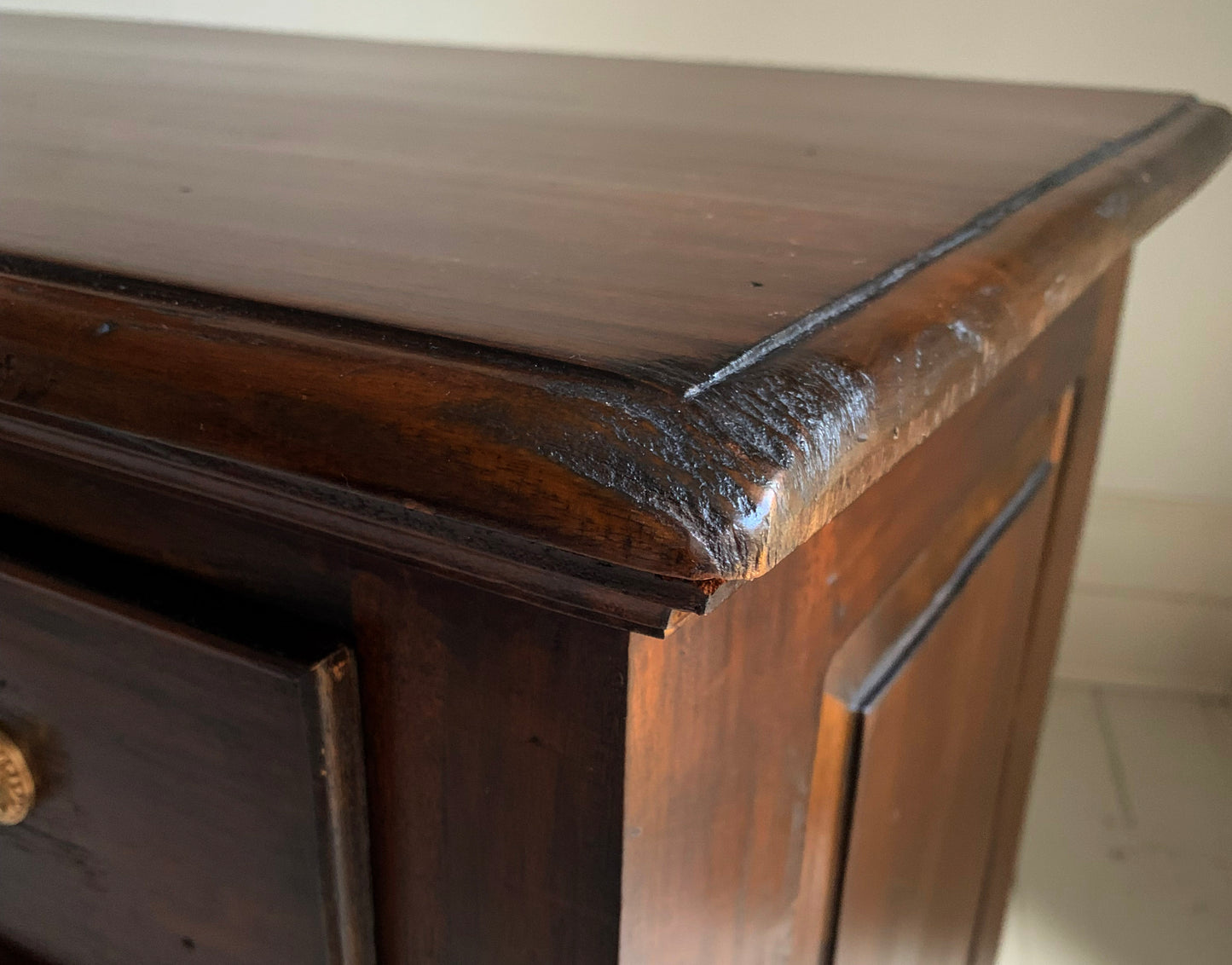 Antique Georgian Two Over Four Mahogany Chest Of Drawers