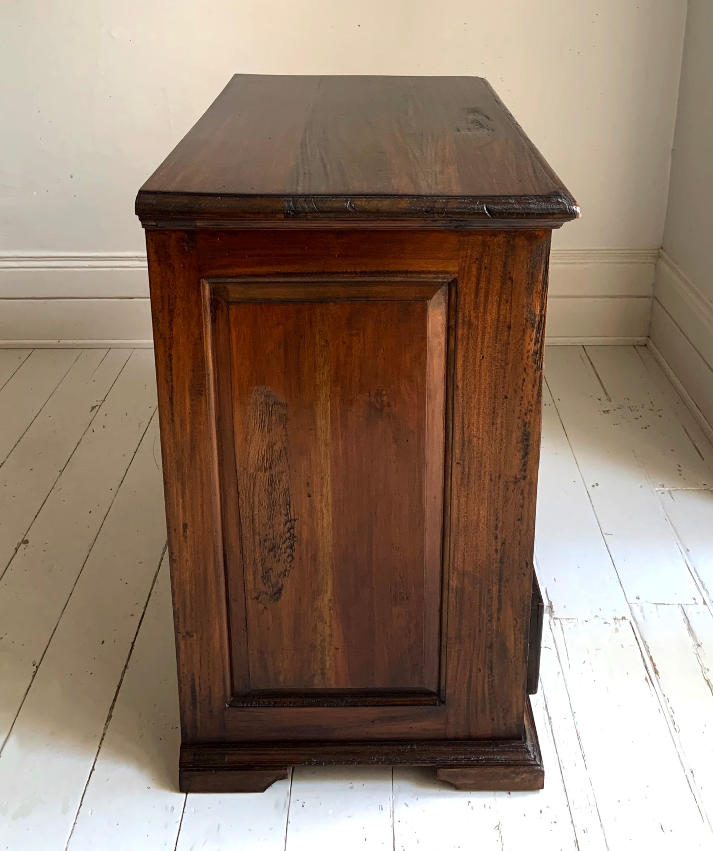 Antique Georgian Two Over Four Mahogany Chest Of Drawers