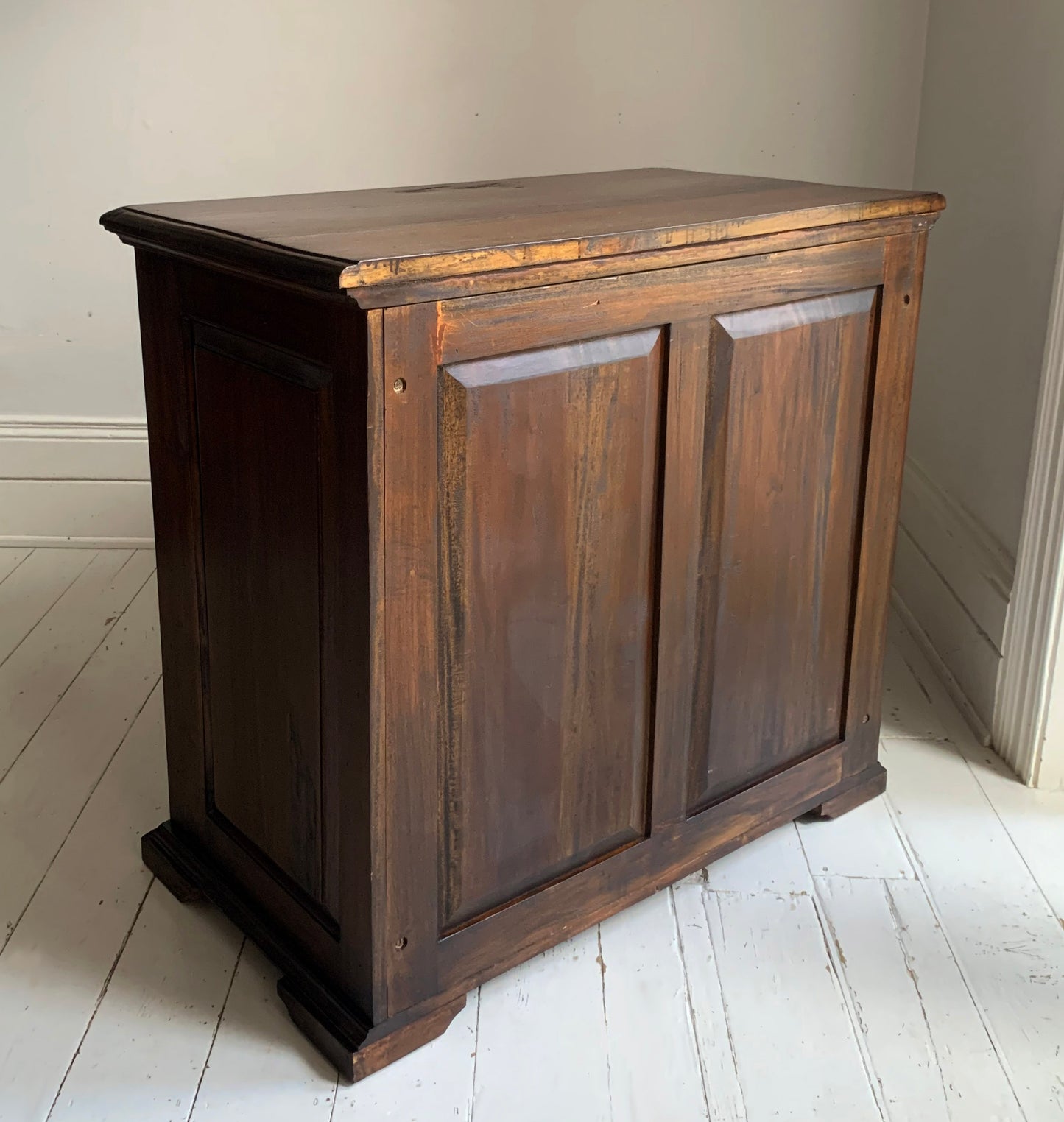 Antique Georgian Two Over Four Mahogany Chest Of Drawers