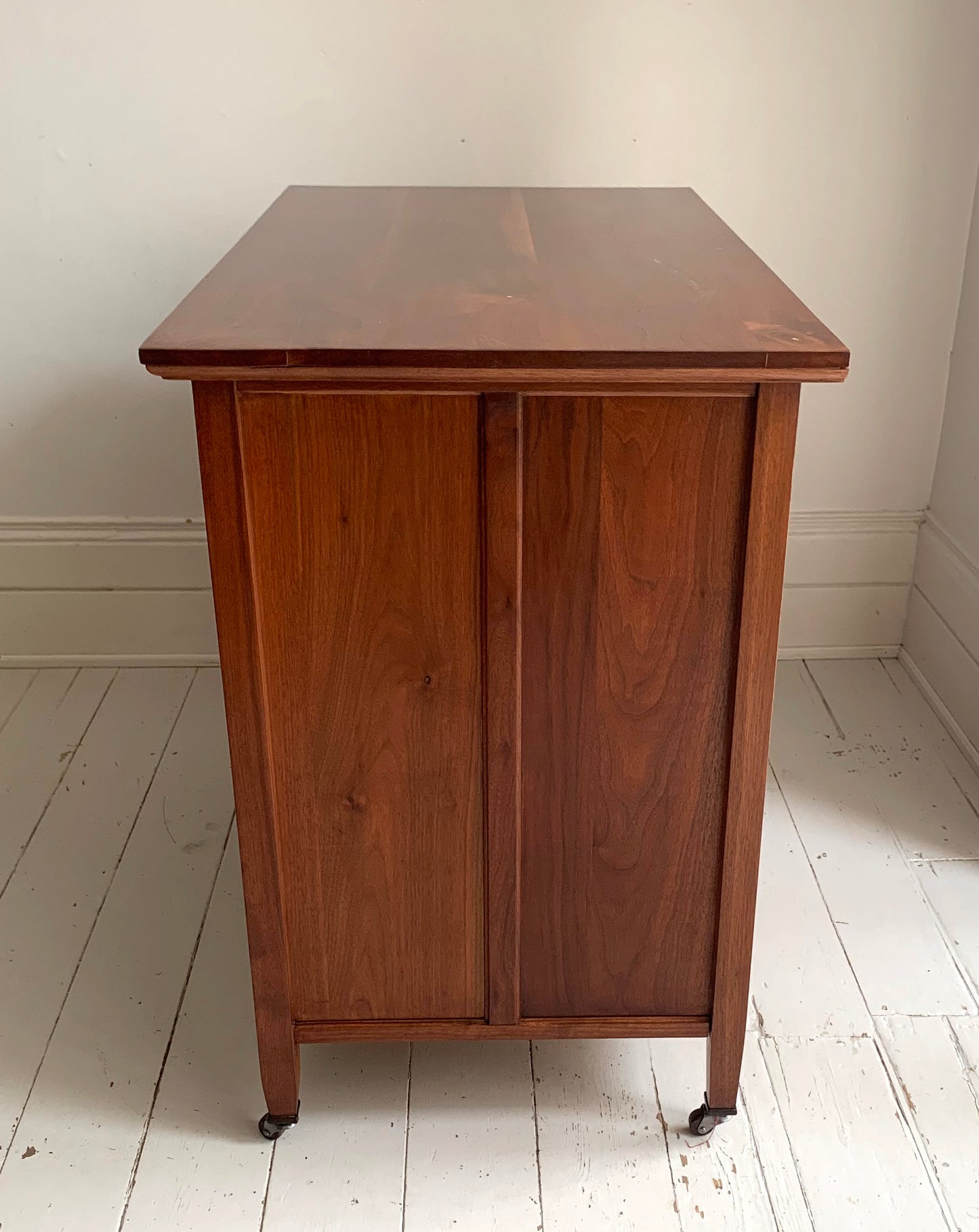 Antique Mahogany Two Over Two Chest Of Drawers, Edwardian on Castors Refurbished