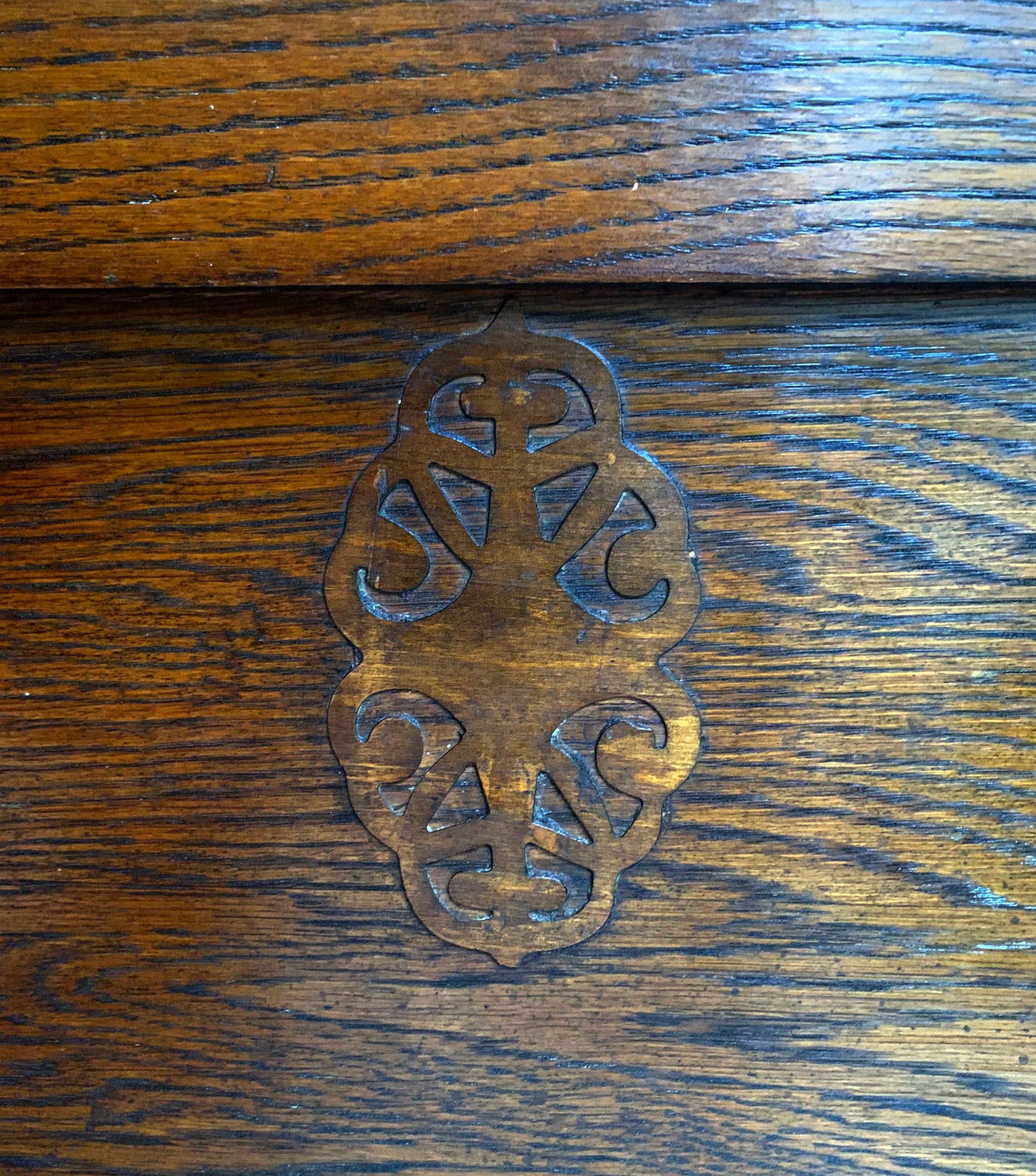 Antique Oak Arts & Craft Hall Seat / Settle /With Arms, Storage & Umbrella Trays