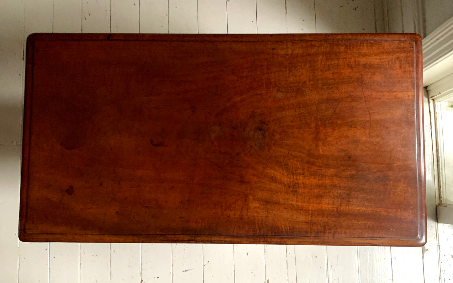 Antique Victorian Mahogany Barley Twist Stretcher Side Console Table