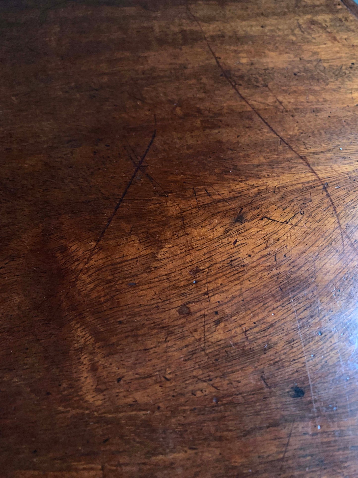 Antique Victorian Mahogany Barley Twist Stretcher Side Console Table