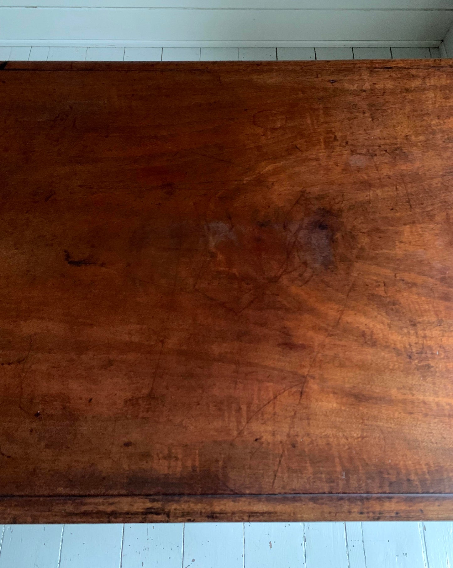 Antique Victorian Mahogany Barley Twist Stretcher Side Console Table