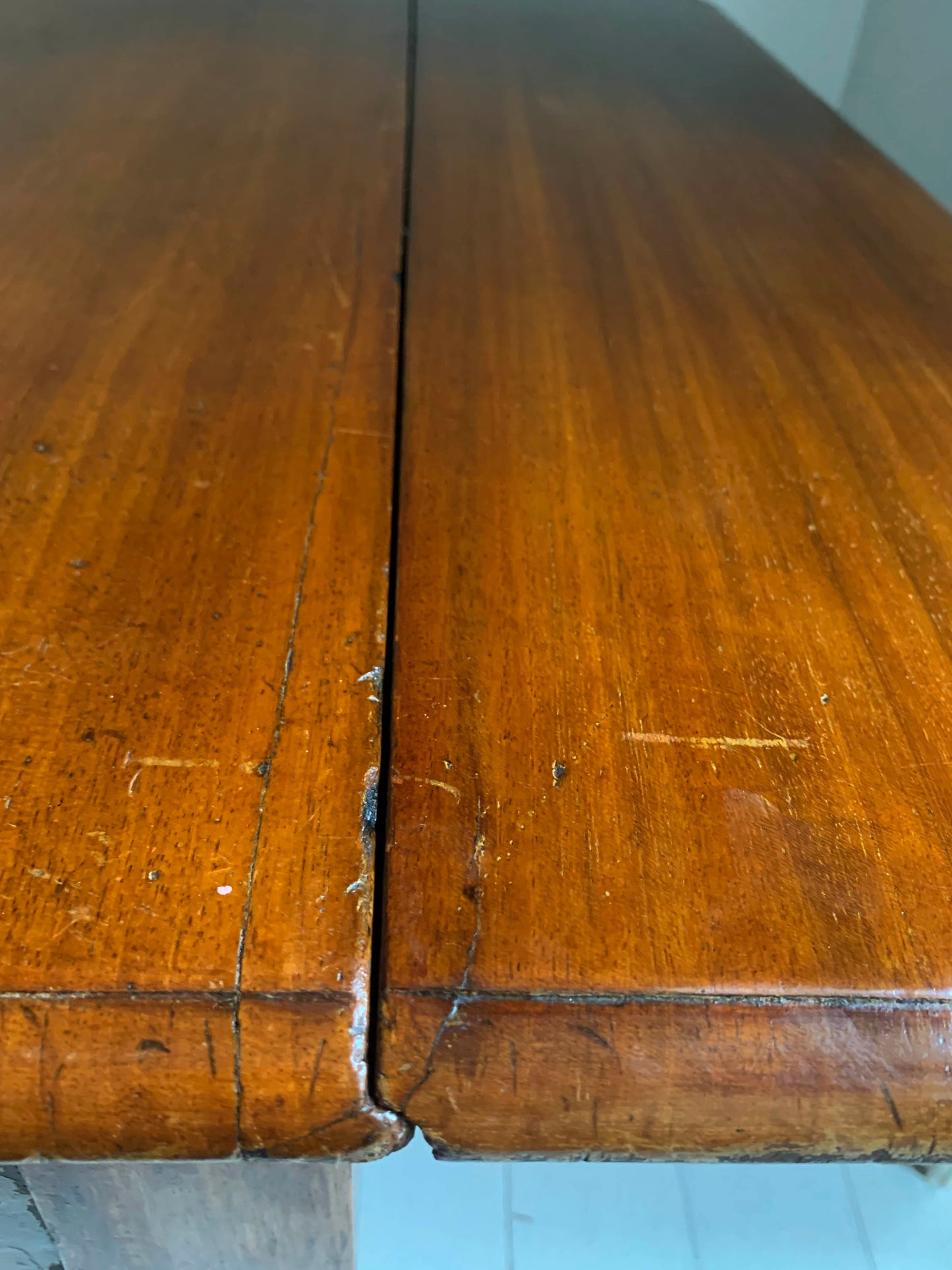 Antique Victorian Mahogany Pembroke Drop Leaf Table on Castors w/ Cutlery Drawer