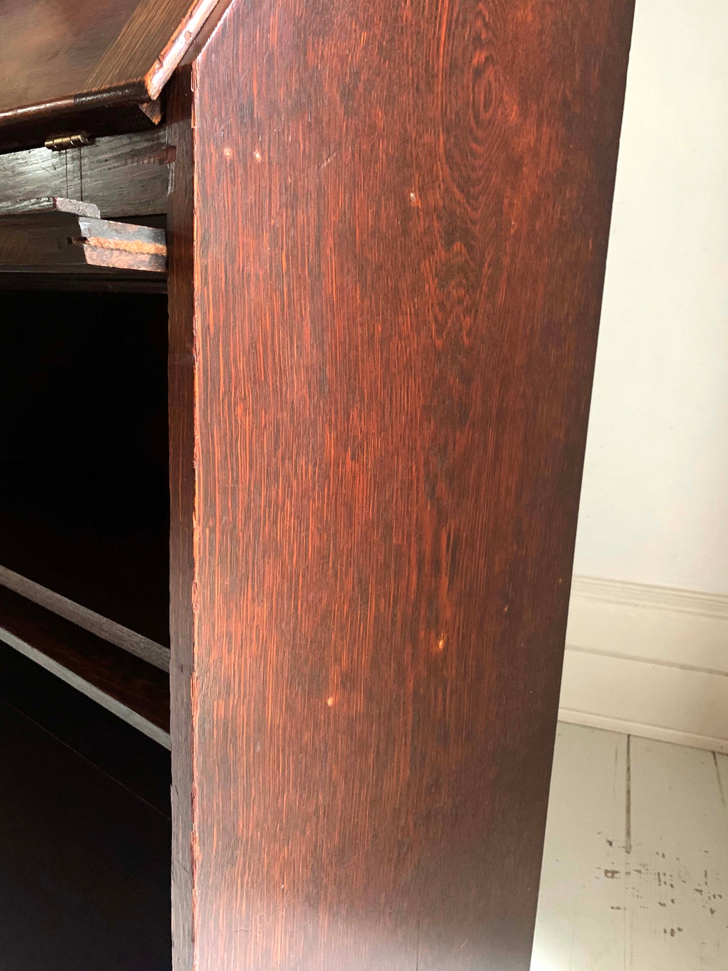 Arts & Craft Bureau/Front Fall Desk w/ Barristers Bookcase /Compartments